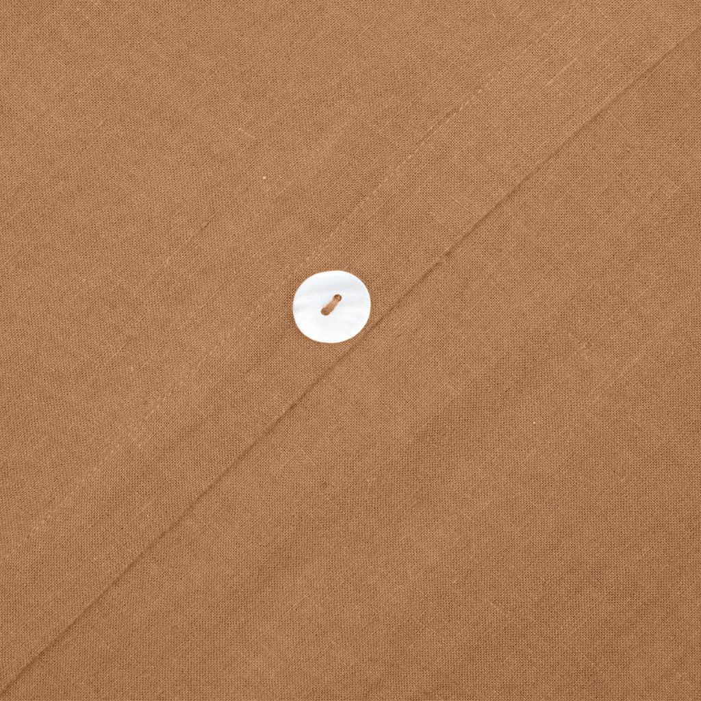 Parure + taies 65x65 satin de coton caramel JULIA