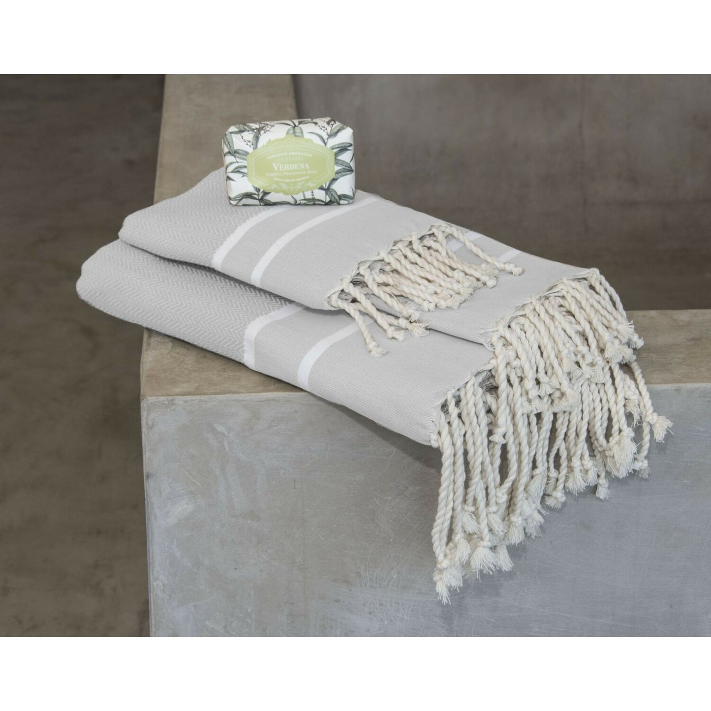 Foutas de bain (1+2) coton 100x200+2(50x80) STOCKHOLM