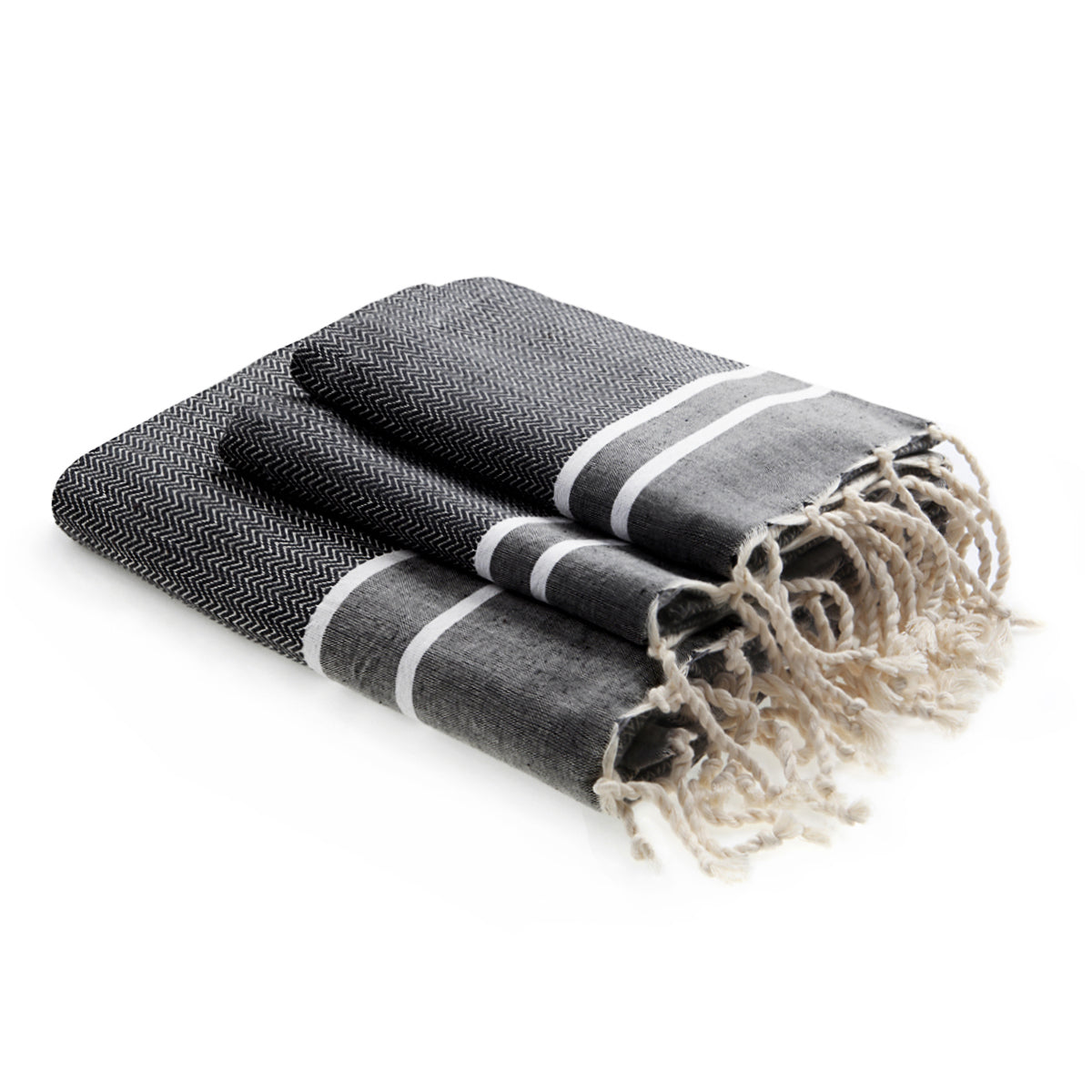 Foutas de bain (1+2) coton 100x200+2(50x80) STOCKHOLM