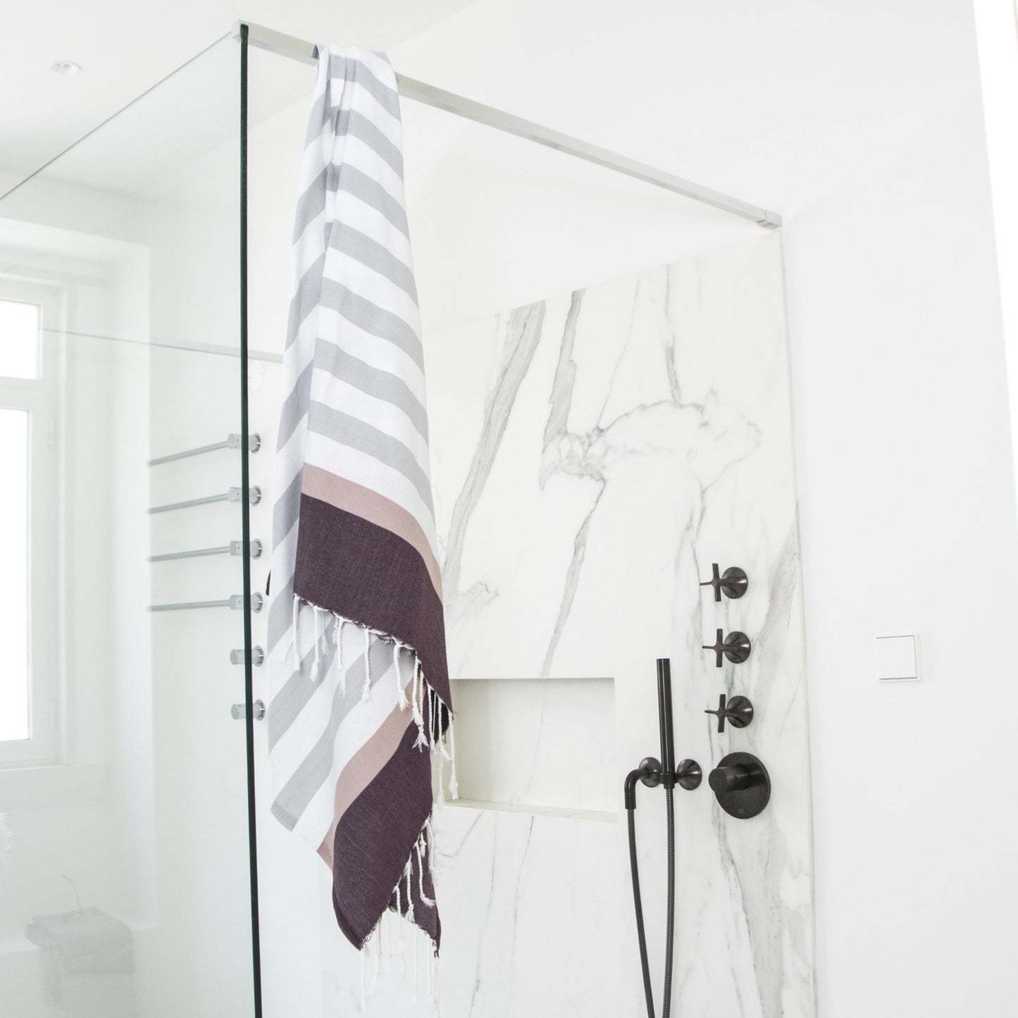 Fouta tricolore coton 100x200 ARCACHON