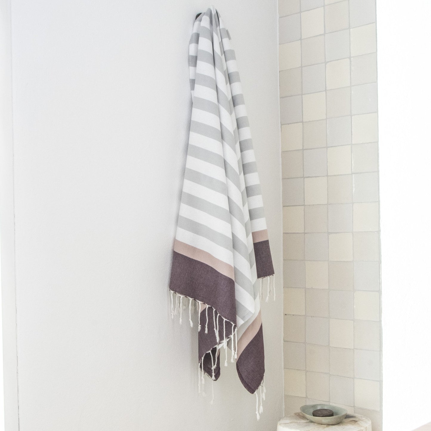 Fouta tricolore coton 100x200 ARCACHON