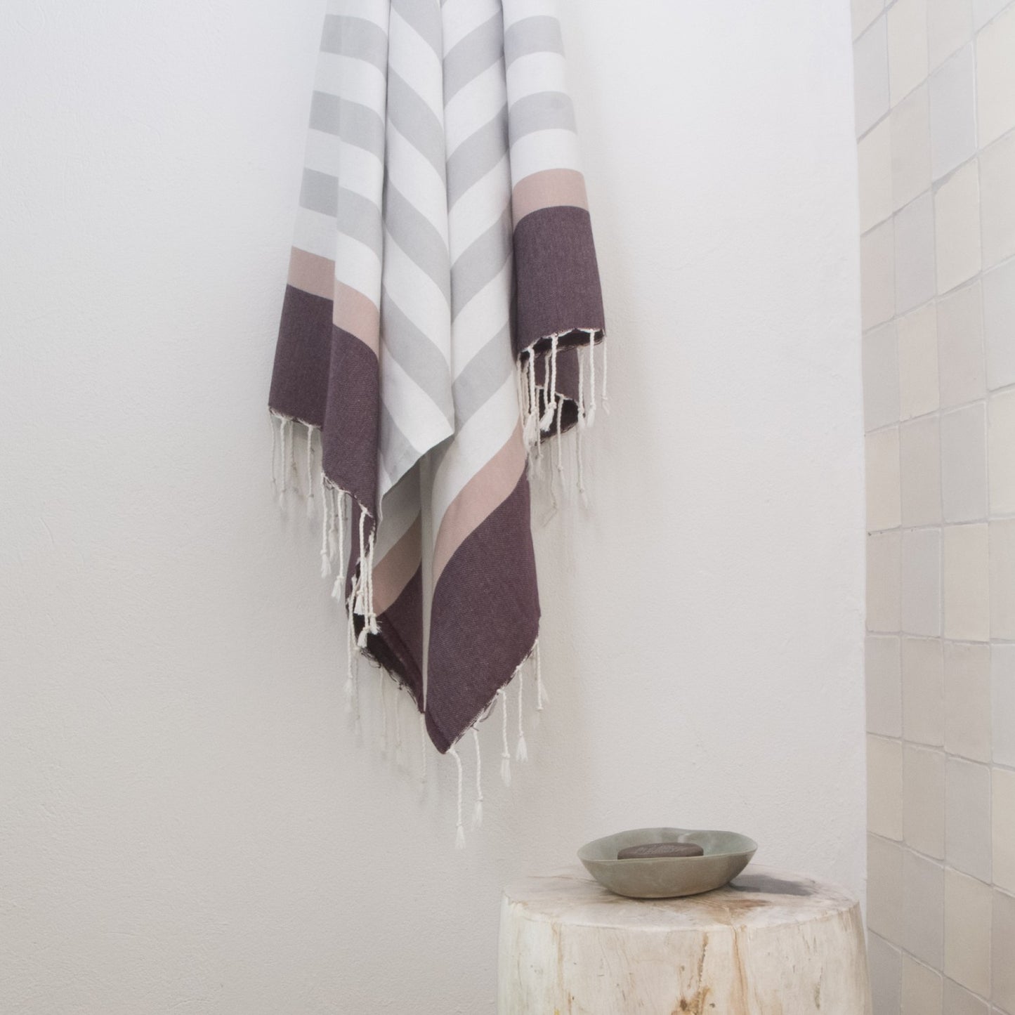 Fouta tricolore coton 100x200 ARCACHON