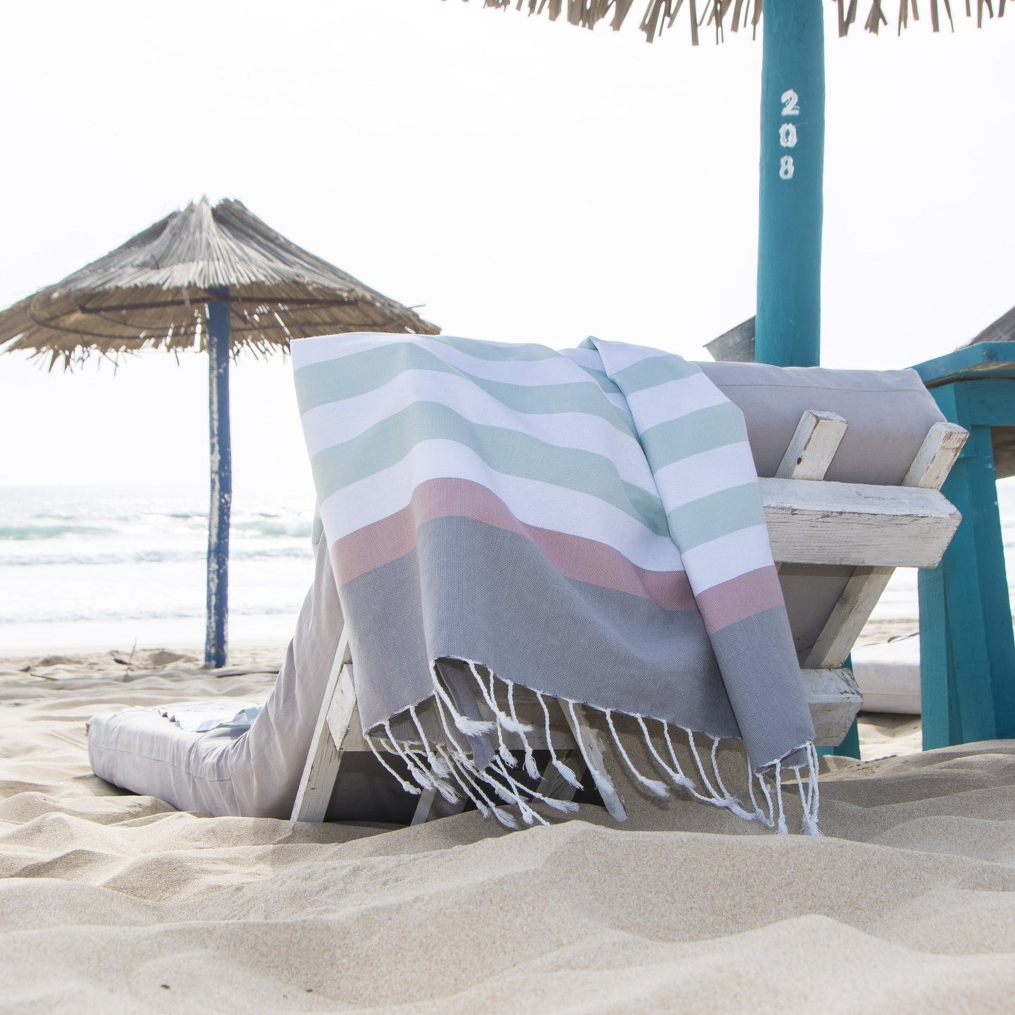 Fouta tricolore coton 100x200 ARCACHON
