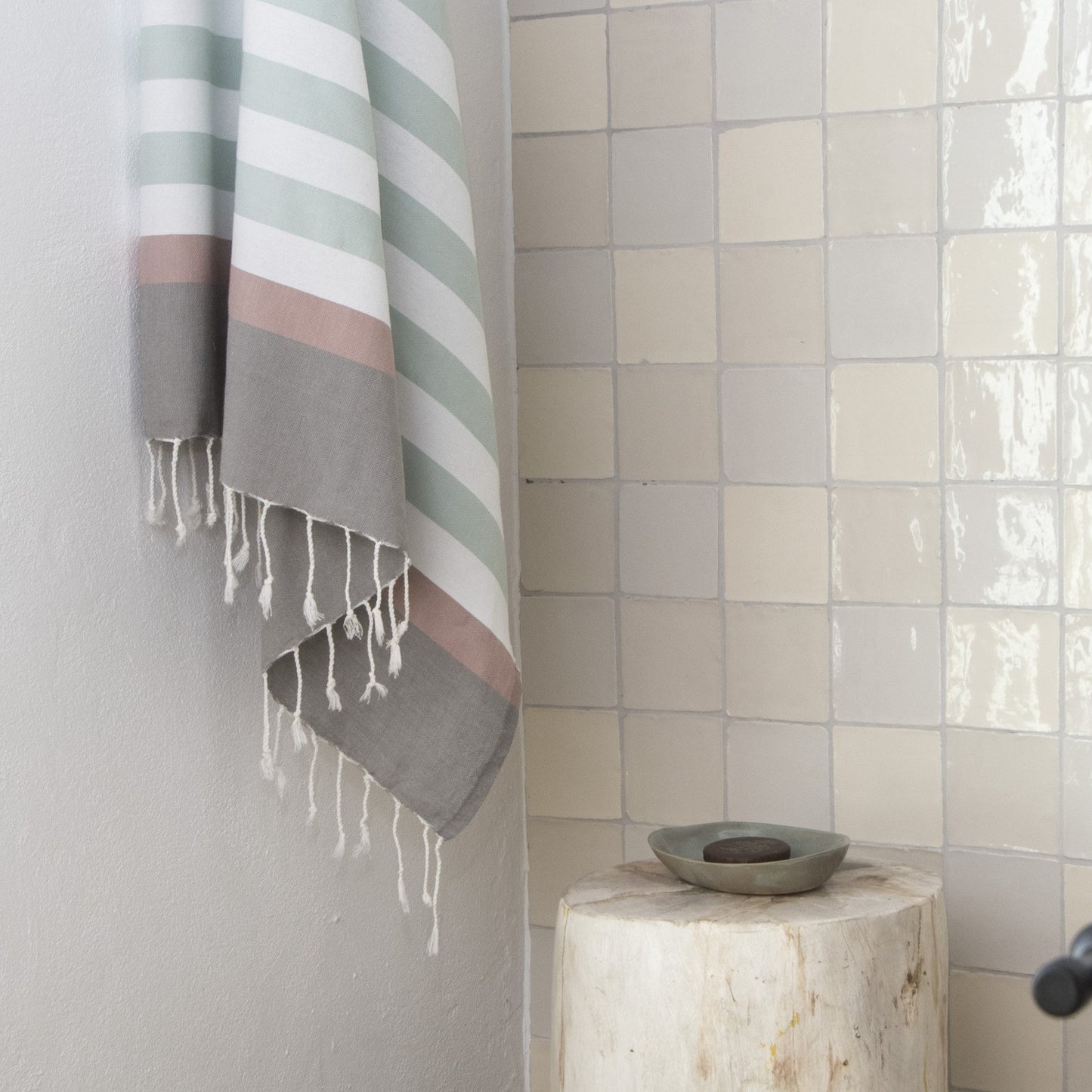 Fouta tricolore coton 100x200 ARCACHON