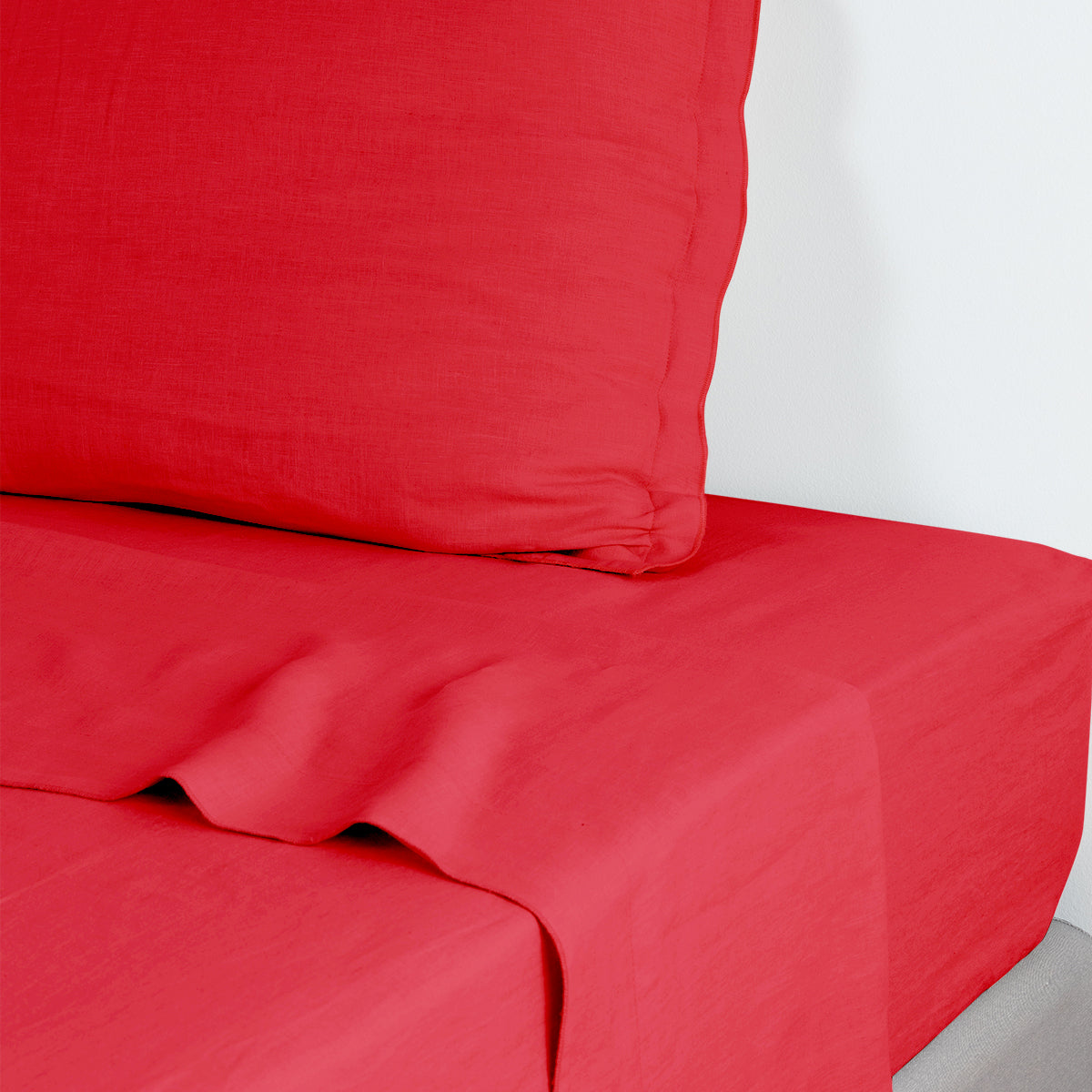 Drap plat lin lavé HORTENSE 240x300 - febronie.com