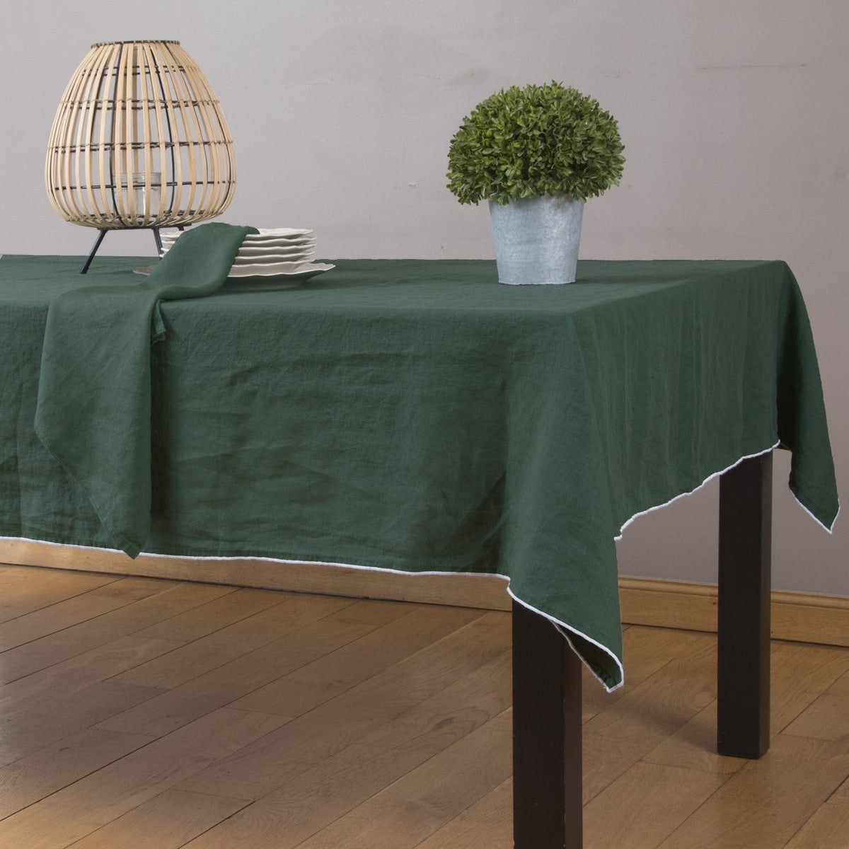 Nappe lin lavé HORTENSE 150x300 - febronie.com