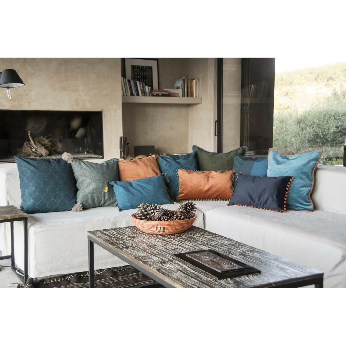 Housse de coussin coton 50x50 STOCKHOLM