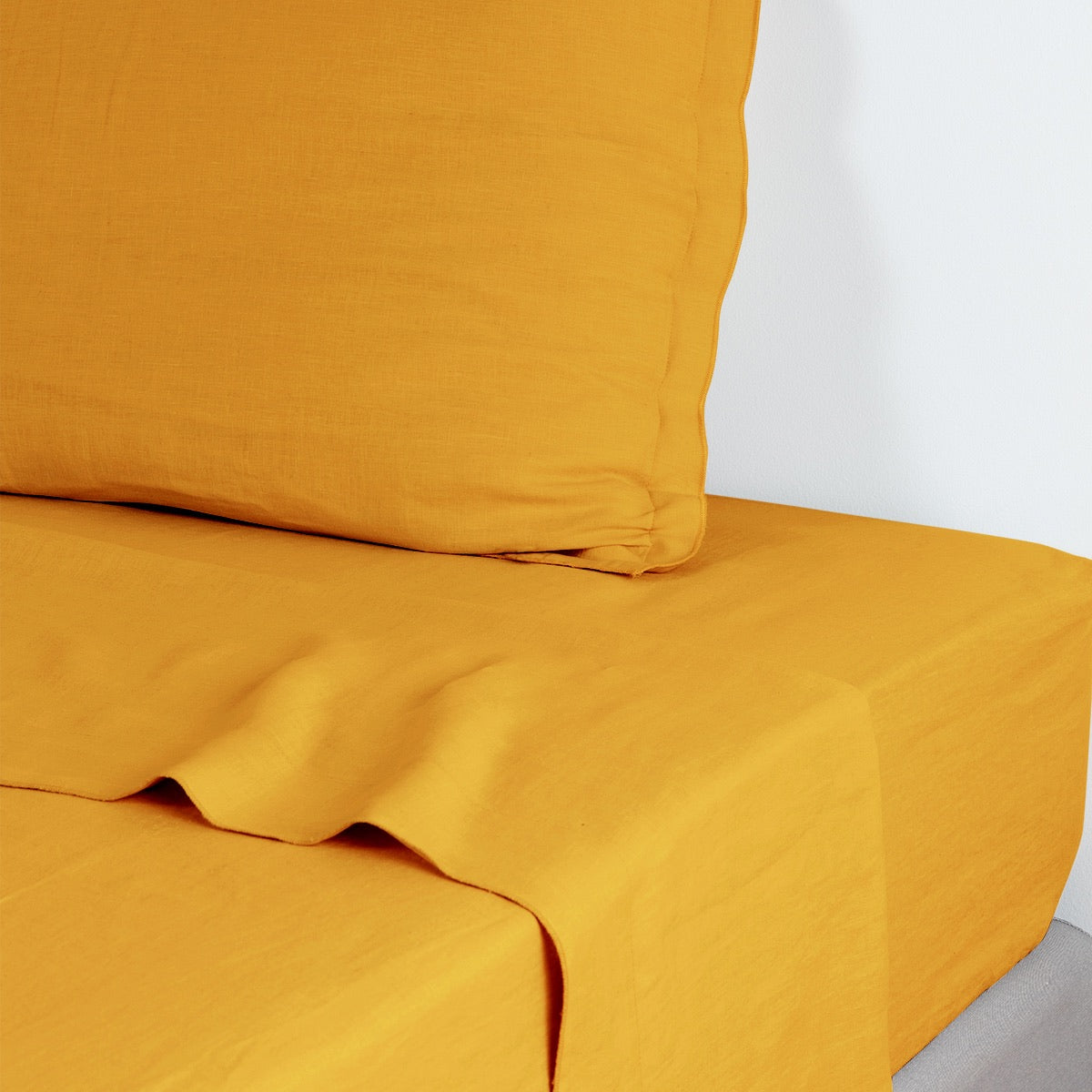 Drap plat lin lavé HORTENSE 240x300 - febronie.com