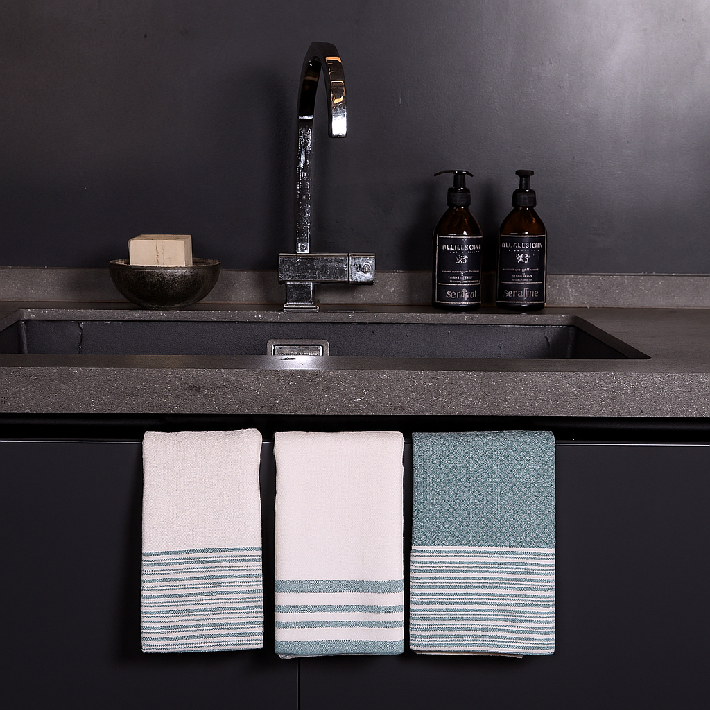 Tea towel (x3) cotton 45x70 MAHDIA