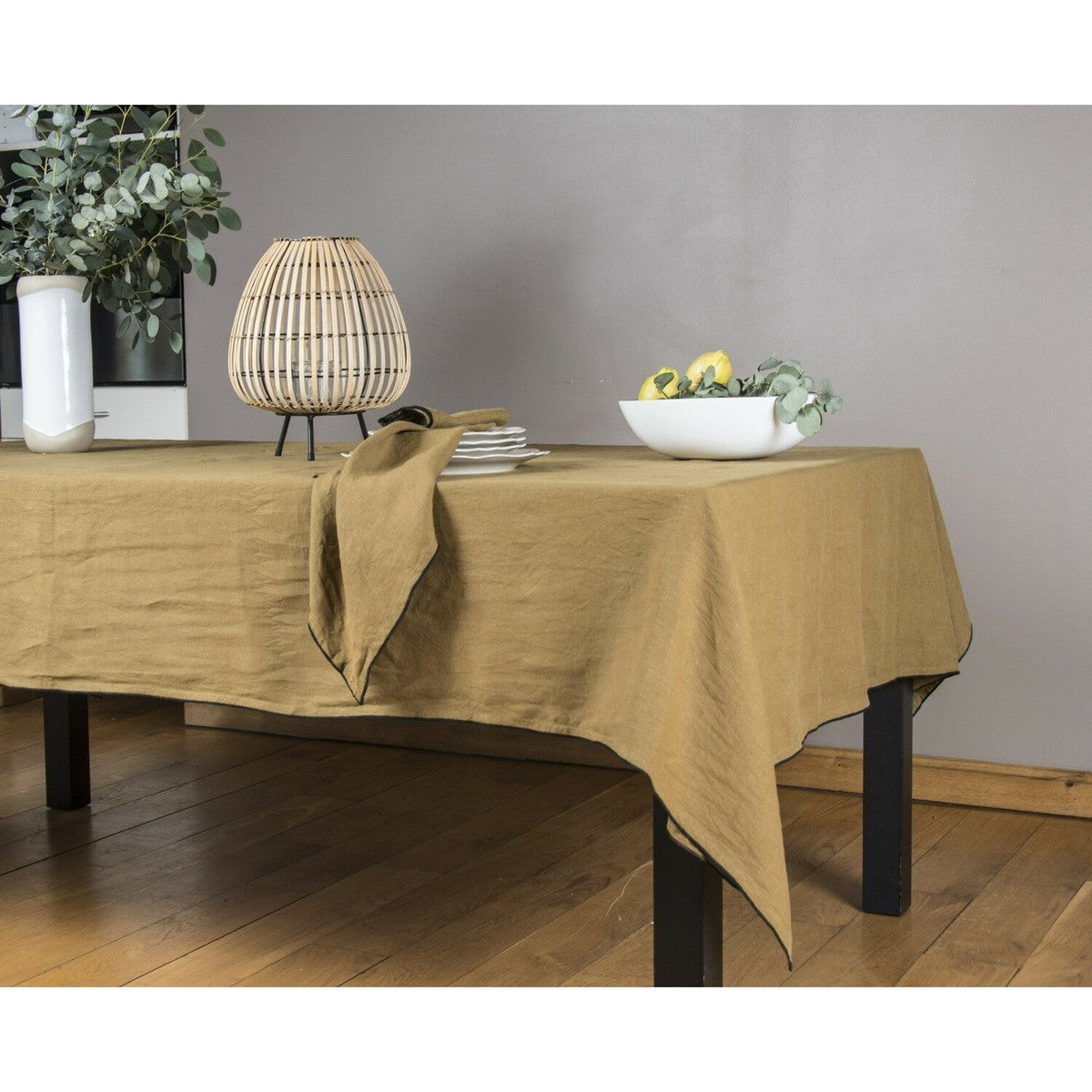 Nappe lin lavé HORTENSE 150x250