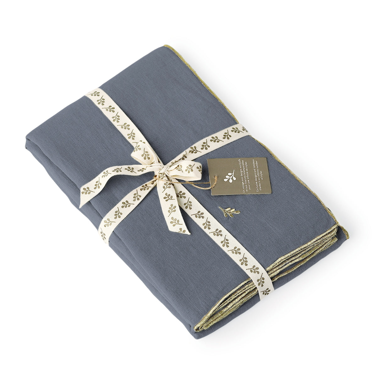 Nappe + 8 serviettes lin lavé 150x350 CAMILLE