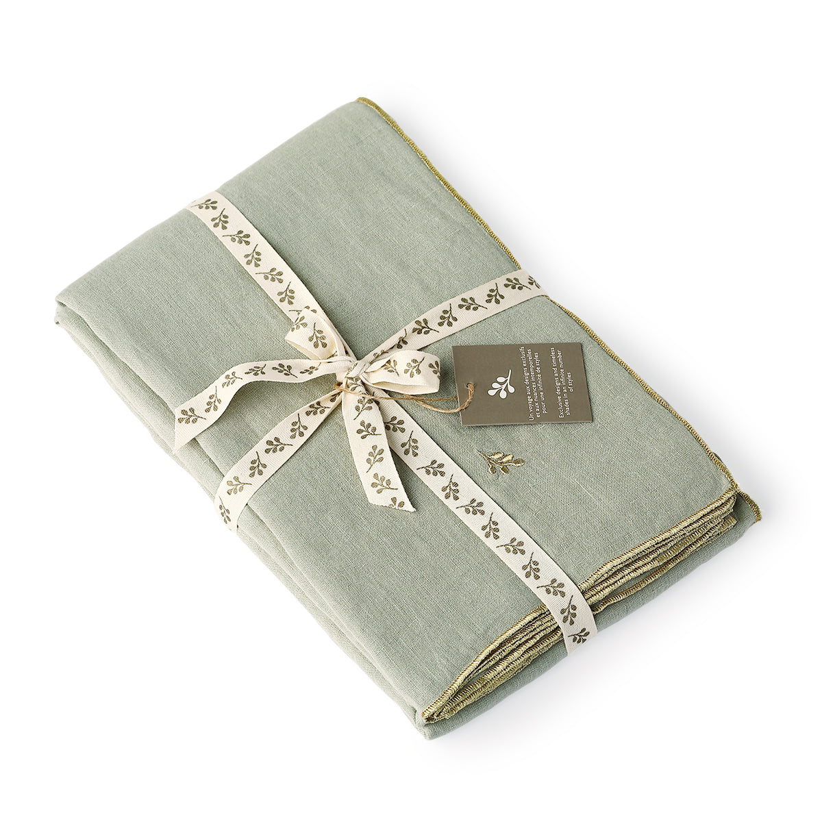 Nappe + 8 serviettes lin lavé 150x350 CAMILLE