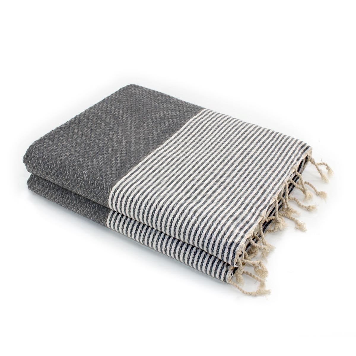 Fouta XXL nid d'abeille coton IBIZA 200x200 - febronie.com