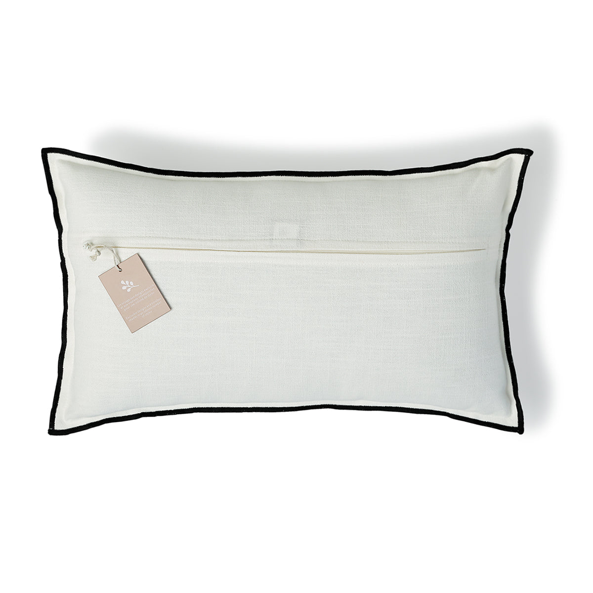 Lot de 2 housses de coussin toile de coton 50x30 JULES