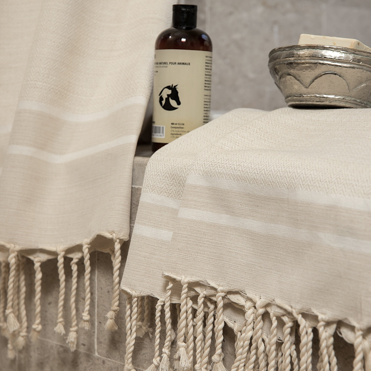Fouta set bagno (1+2) cotone 100x200+2(50x80) STOCKHOLM