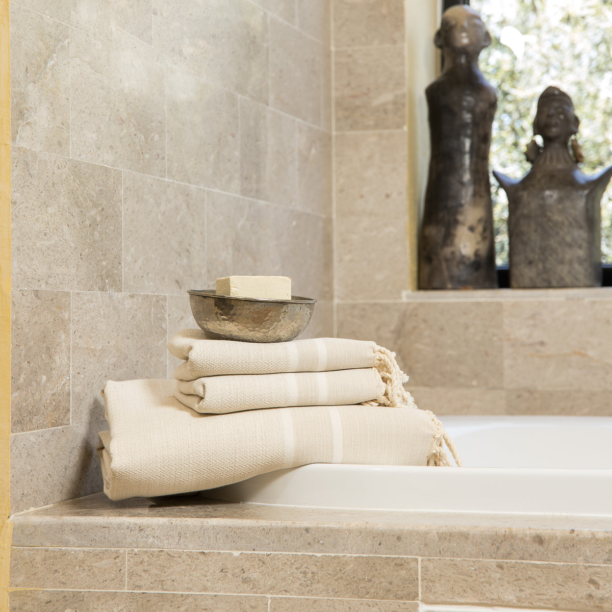 Fouta set bagno (1+2) cotone 100x200+2(50x80) STOCKHOLM