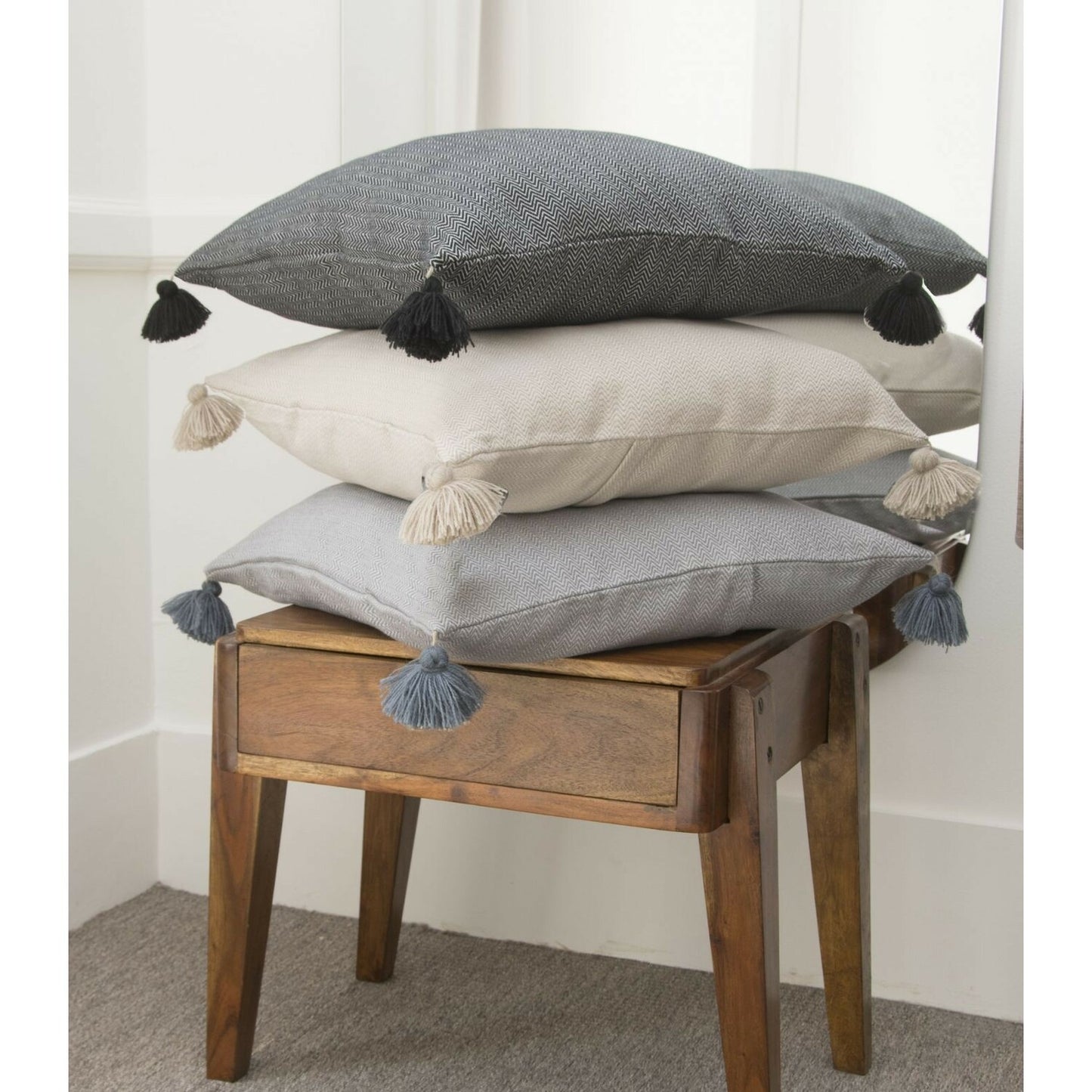 Housse de coussin coton 50x50 STOCKHOLM