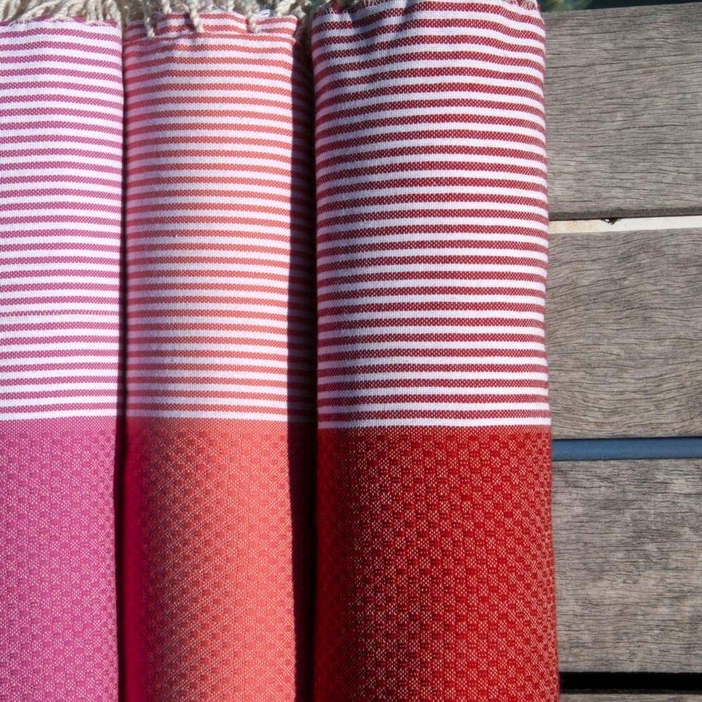 Fouta nid d'abeille coton 100x200 IBIZA