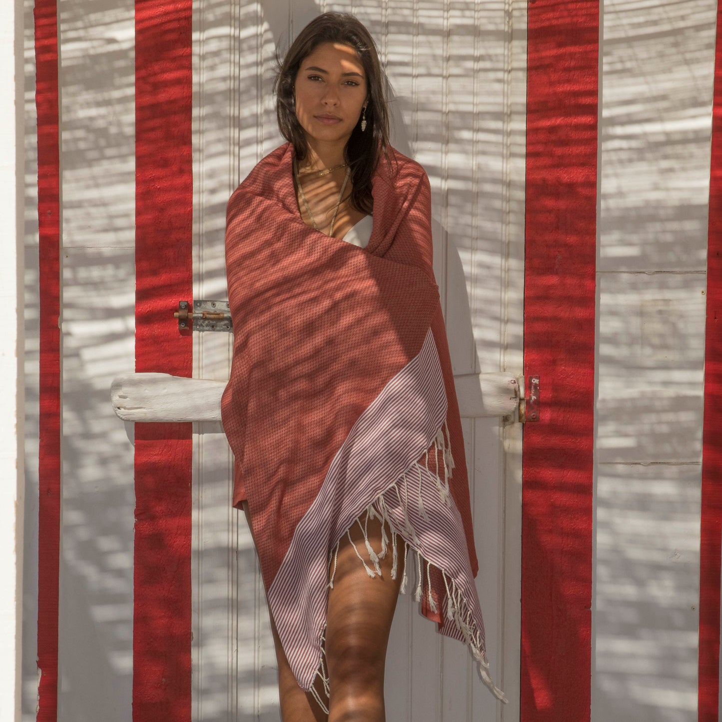 Fouta nid d'abeille coton 100x200 IBIZA