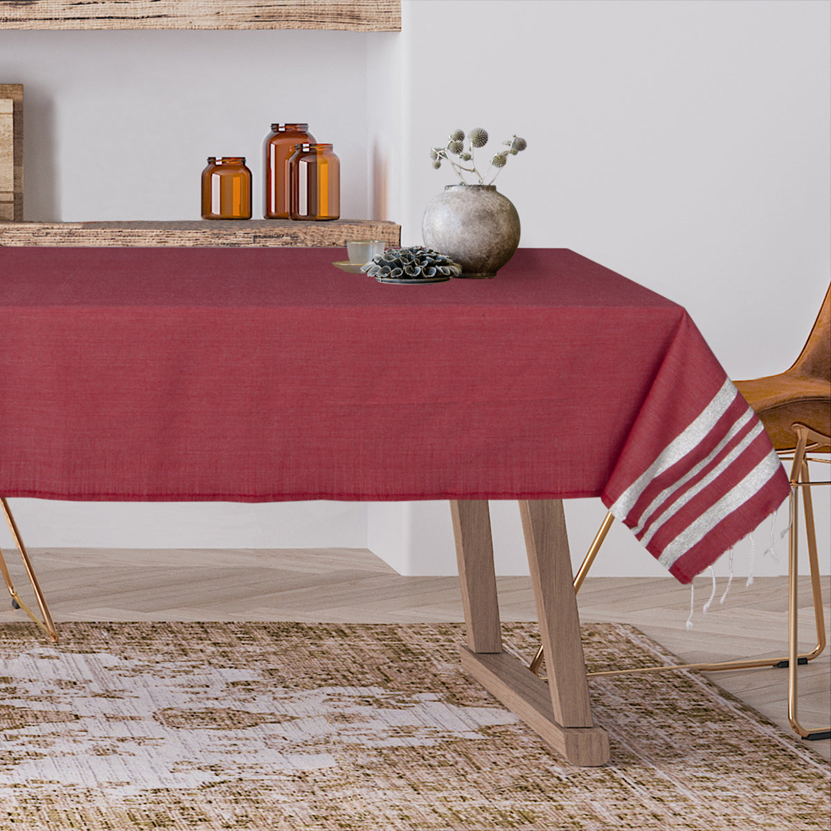 Nappe lurex coton HAMPTONS 150x250