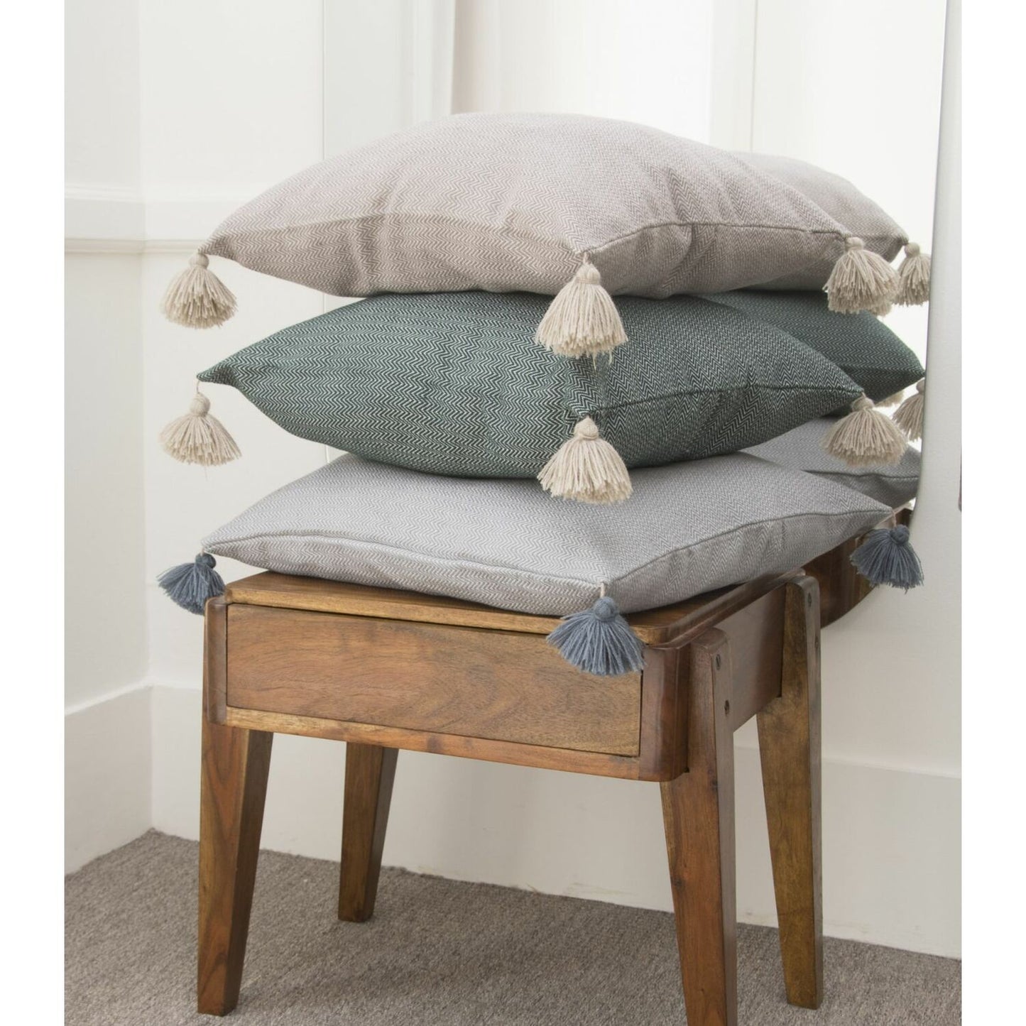 Housse de coussin coton 50x50 STOCKHOLM