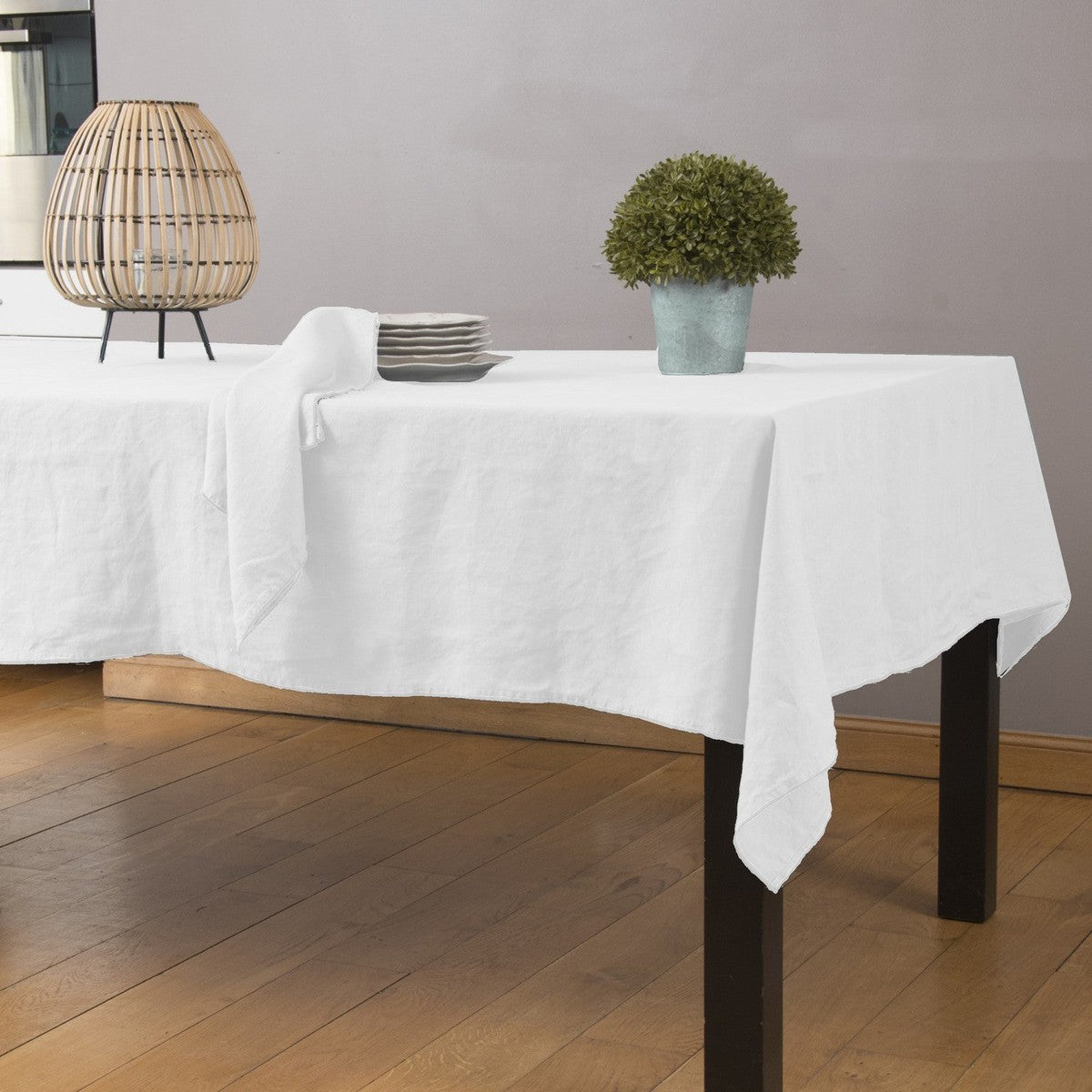 Nappe lin lavé HORTENSE 150x300 - febronie.com