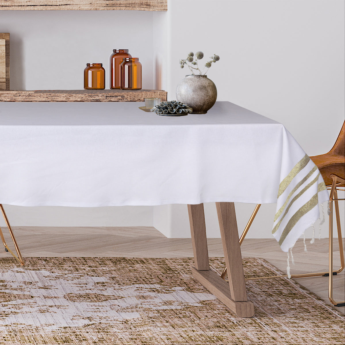 Tovaglia in cotone HAMPTONS 150x250