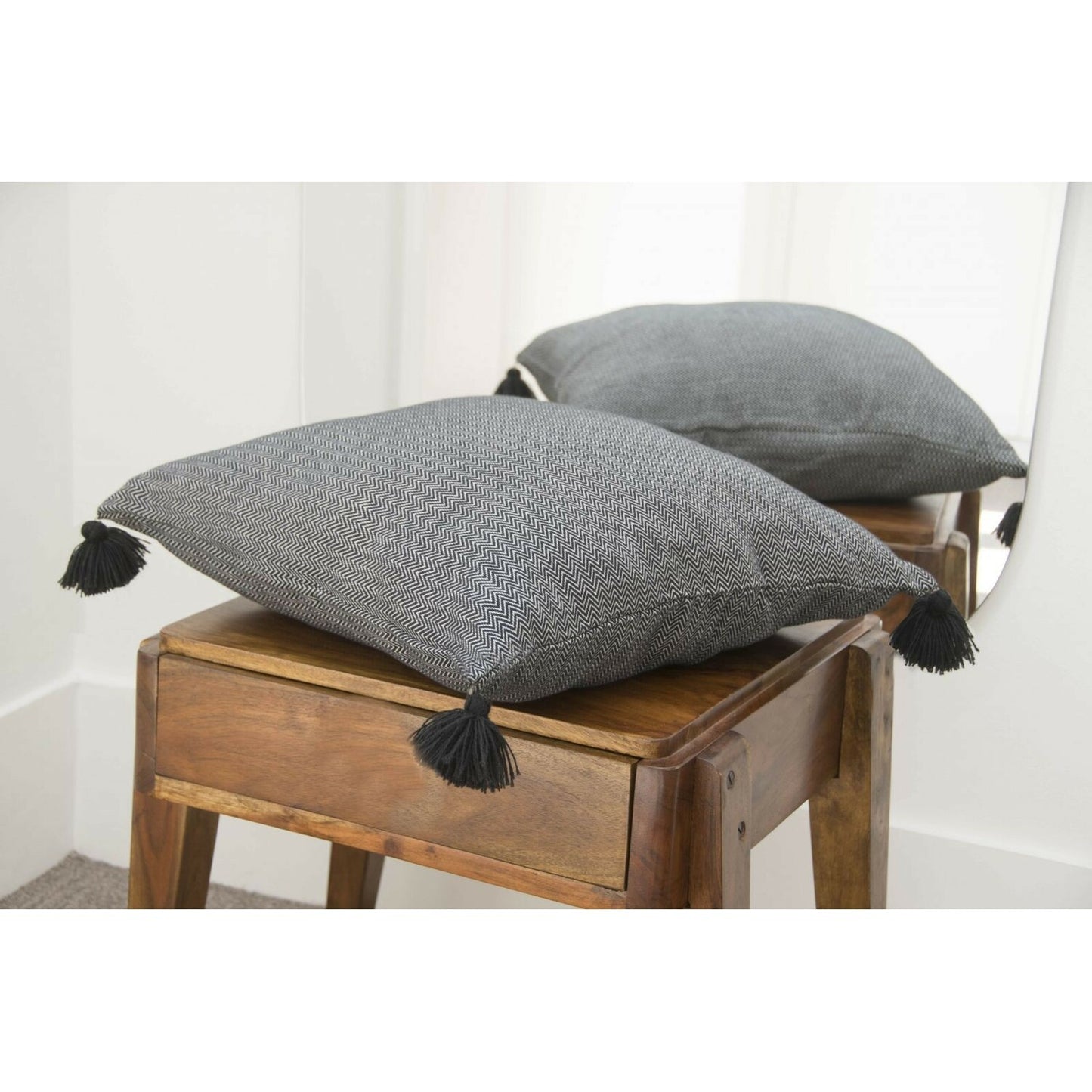 Housse de coussin coton 50x50 STOCKHOLM