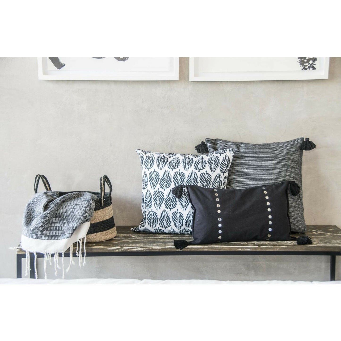 Housse de coussin coton 50x50 STOCKHOLM