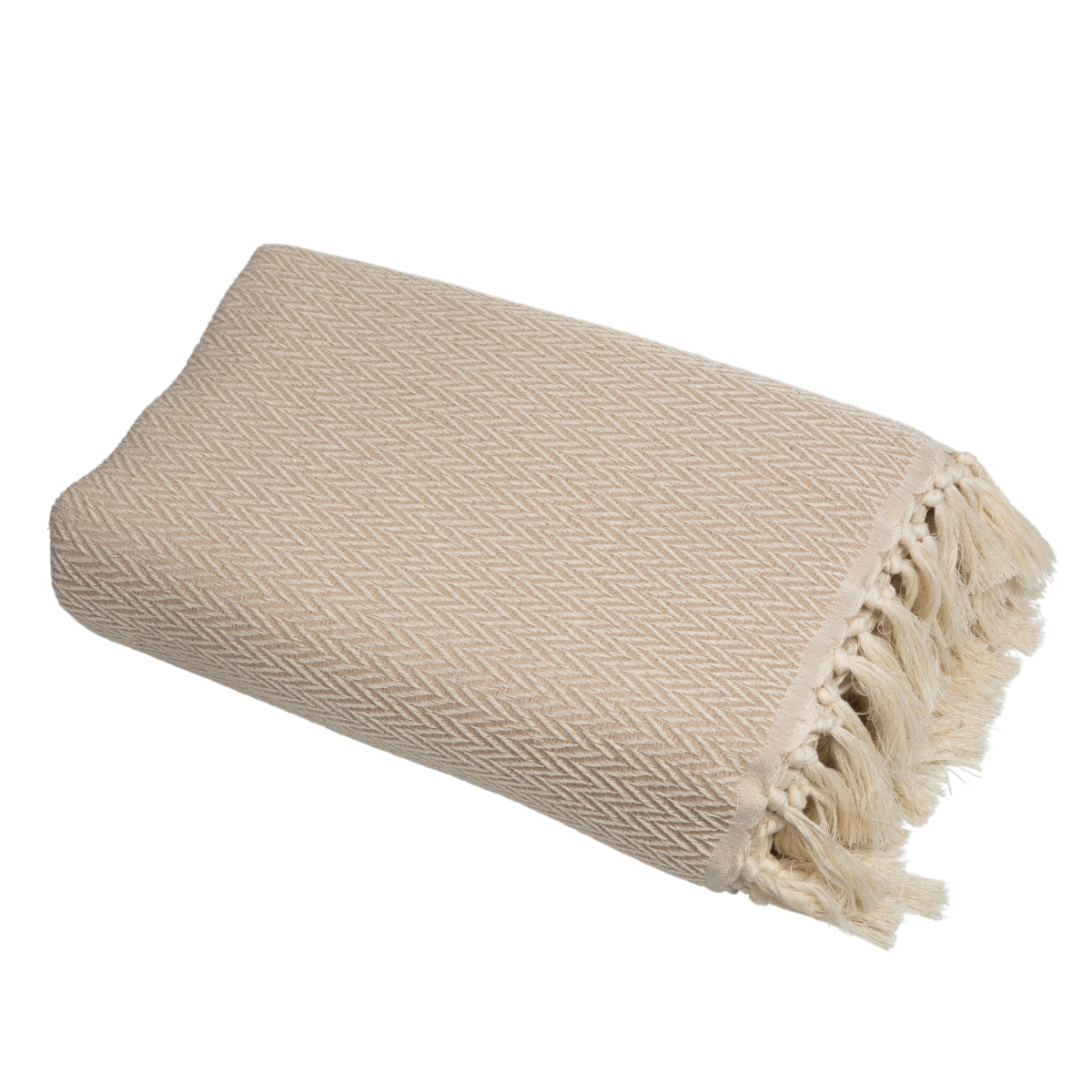 Plaid laine taupe clair ASPEN - febronie.com