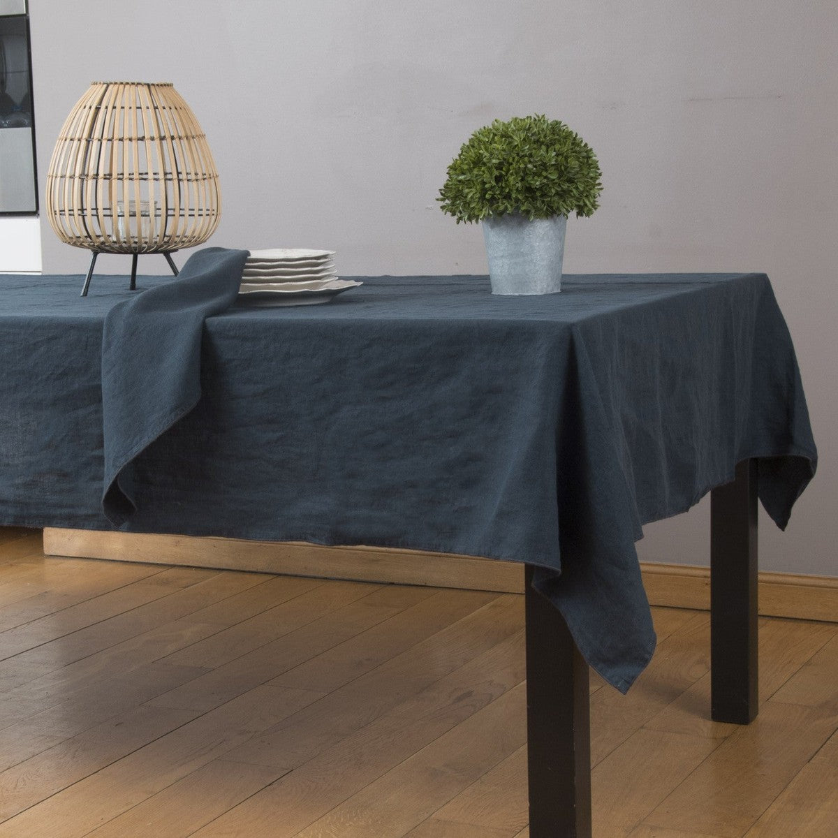 Nappe lin lavé HORTENSE 150x300 - febronie.com