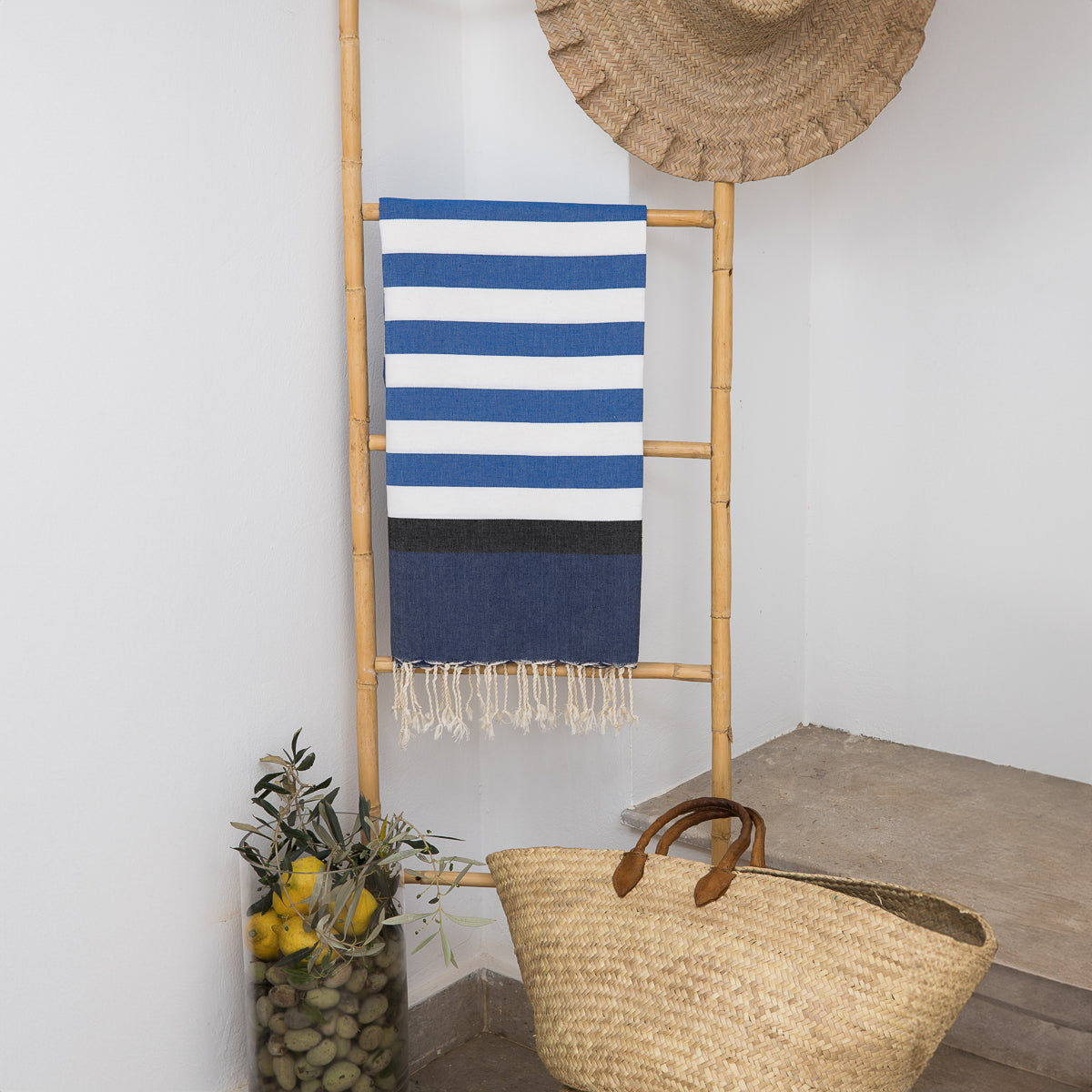 Fouta tricolore coton 100x200 ARCACHON