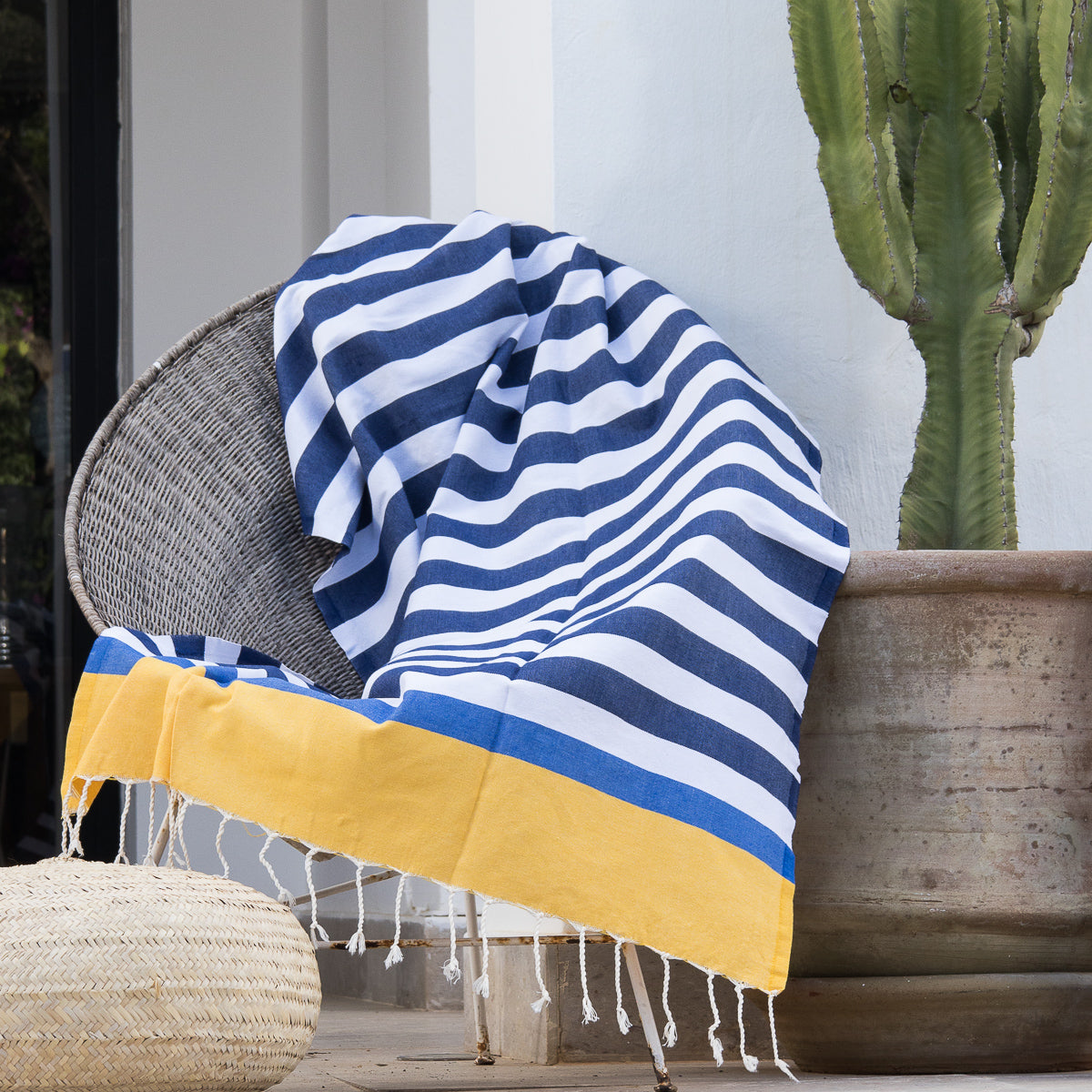 Fouta tricolore coton 100x200 ARCACHON