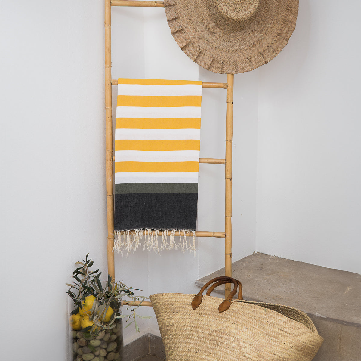 Fouta tricolore coton 100x200 ARCACHON
