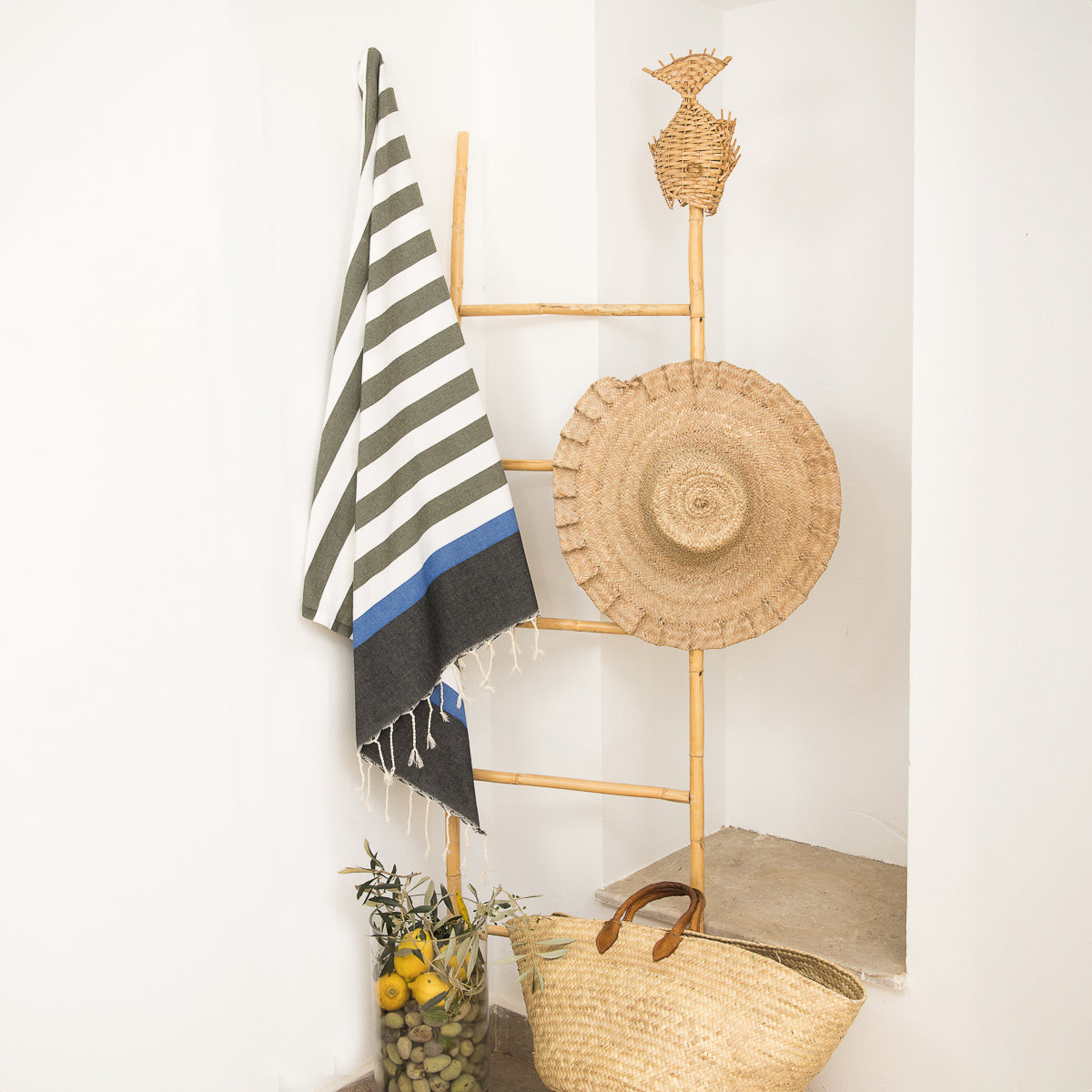 Fouta tricolore coton 100x200 ARCACHON