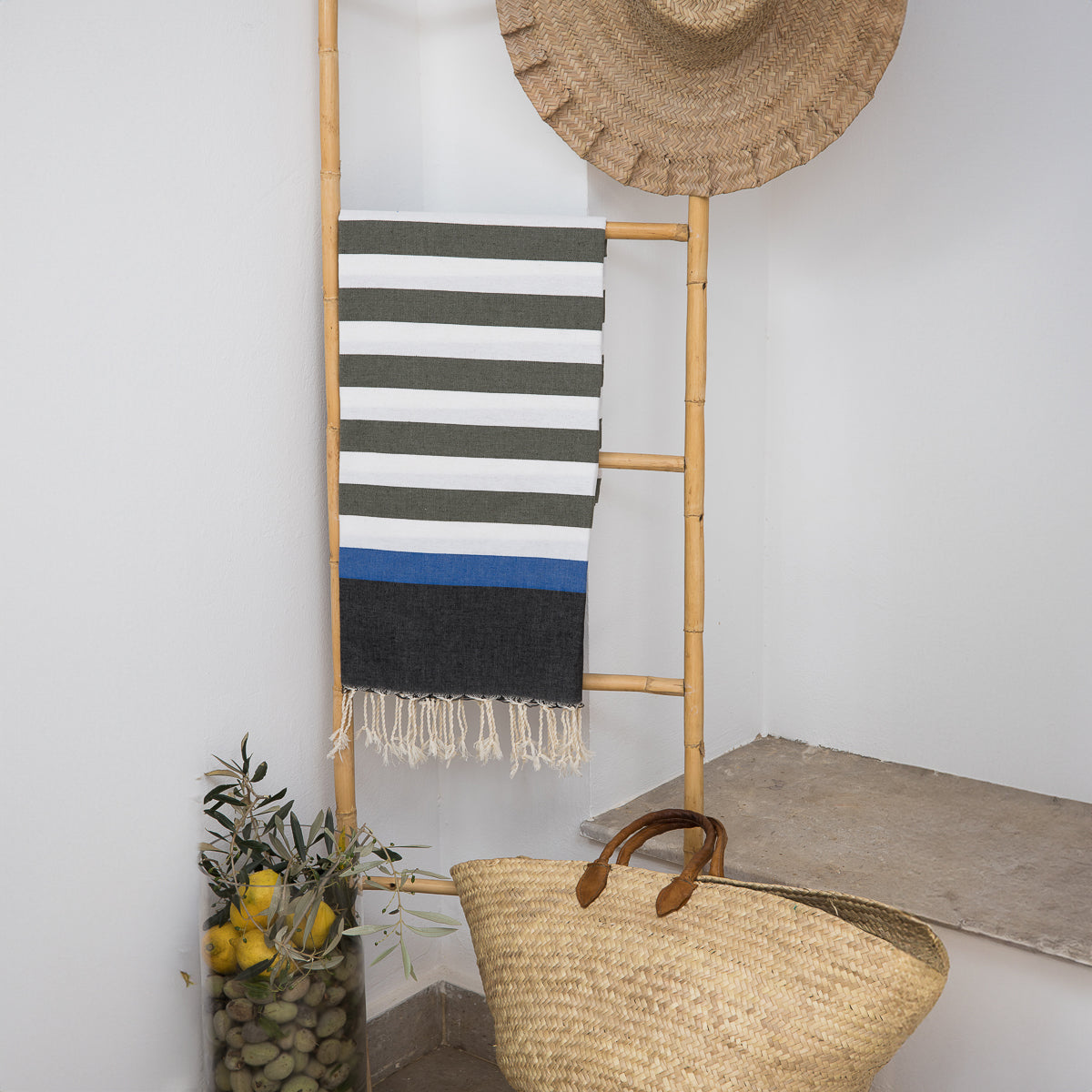 Fouta tricolore coton 100x200 ARCACHON