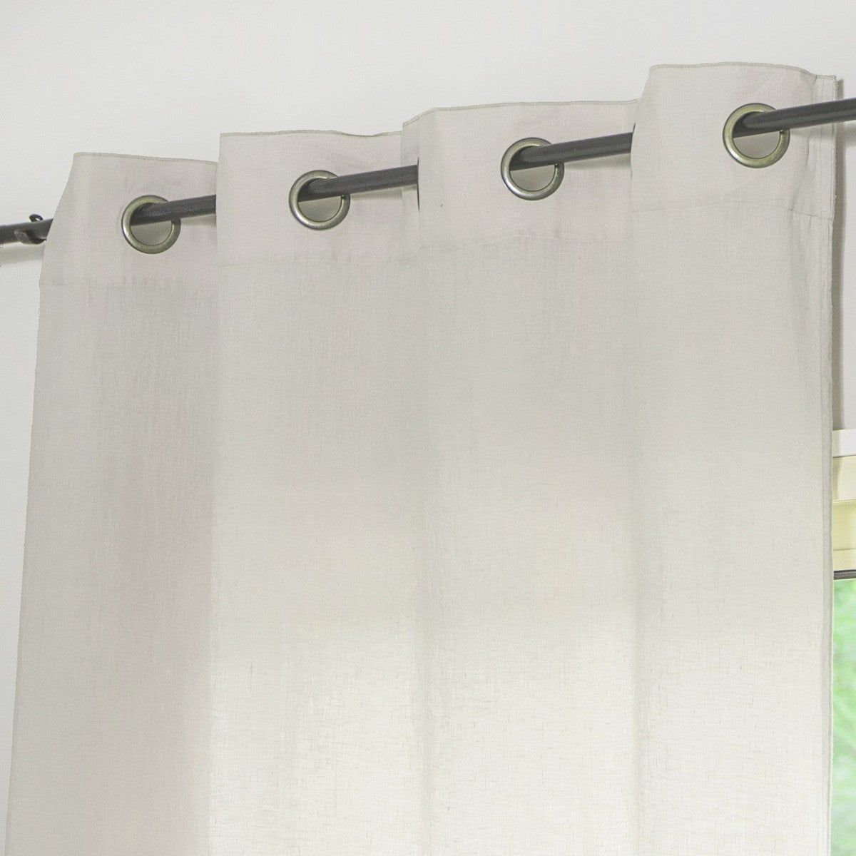 HORTENSE 140x290 washed linen eyelet curtain