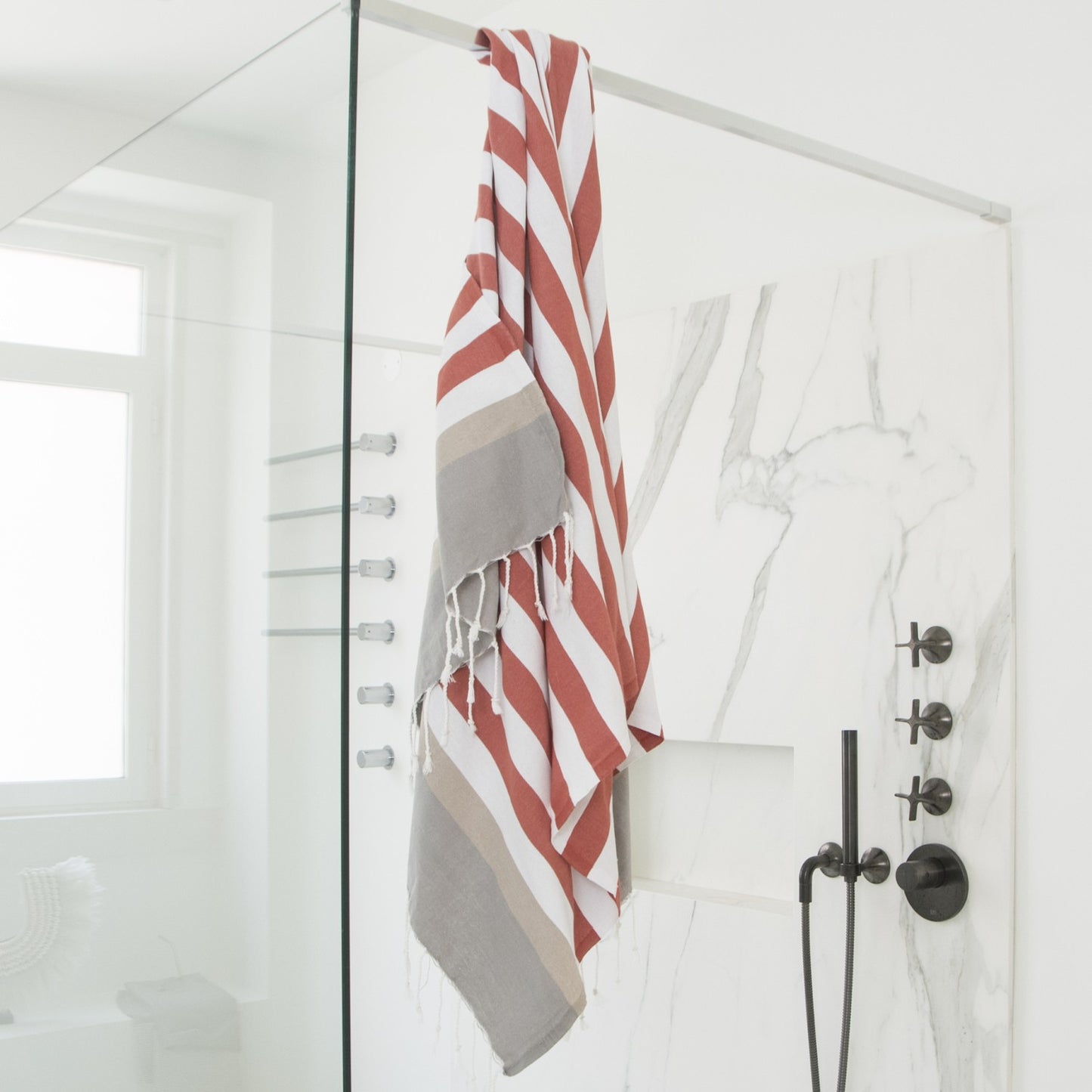 Fouta tricolore coton 100x200 ARCACHON