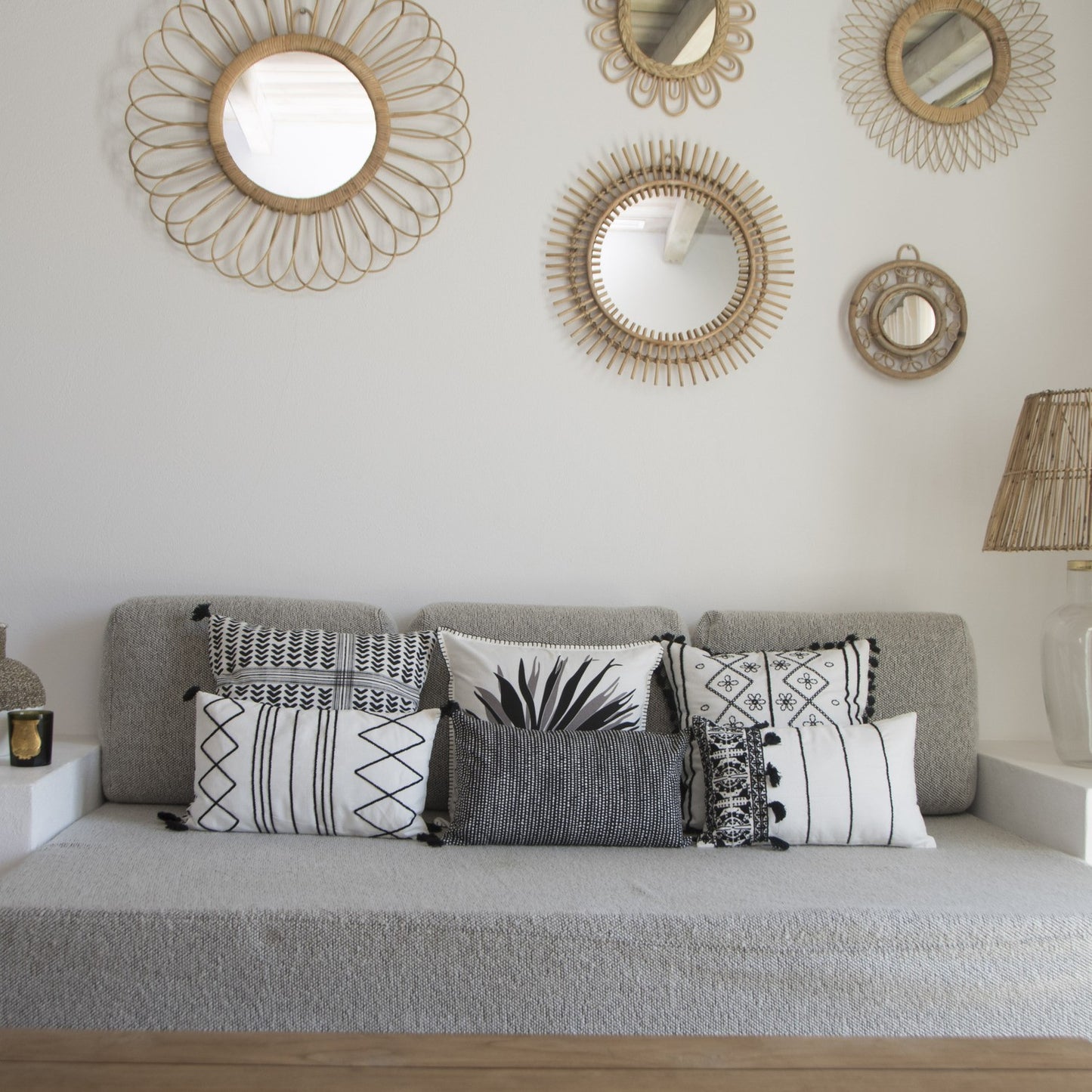 Housse de coussin coton 50x50 FLOWER POWER