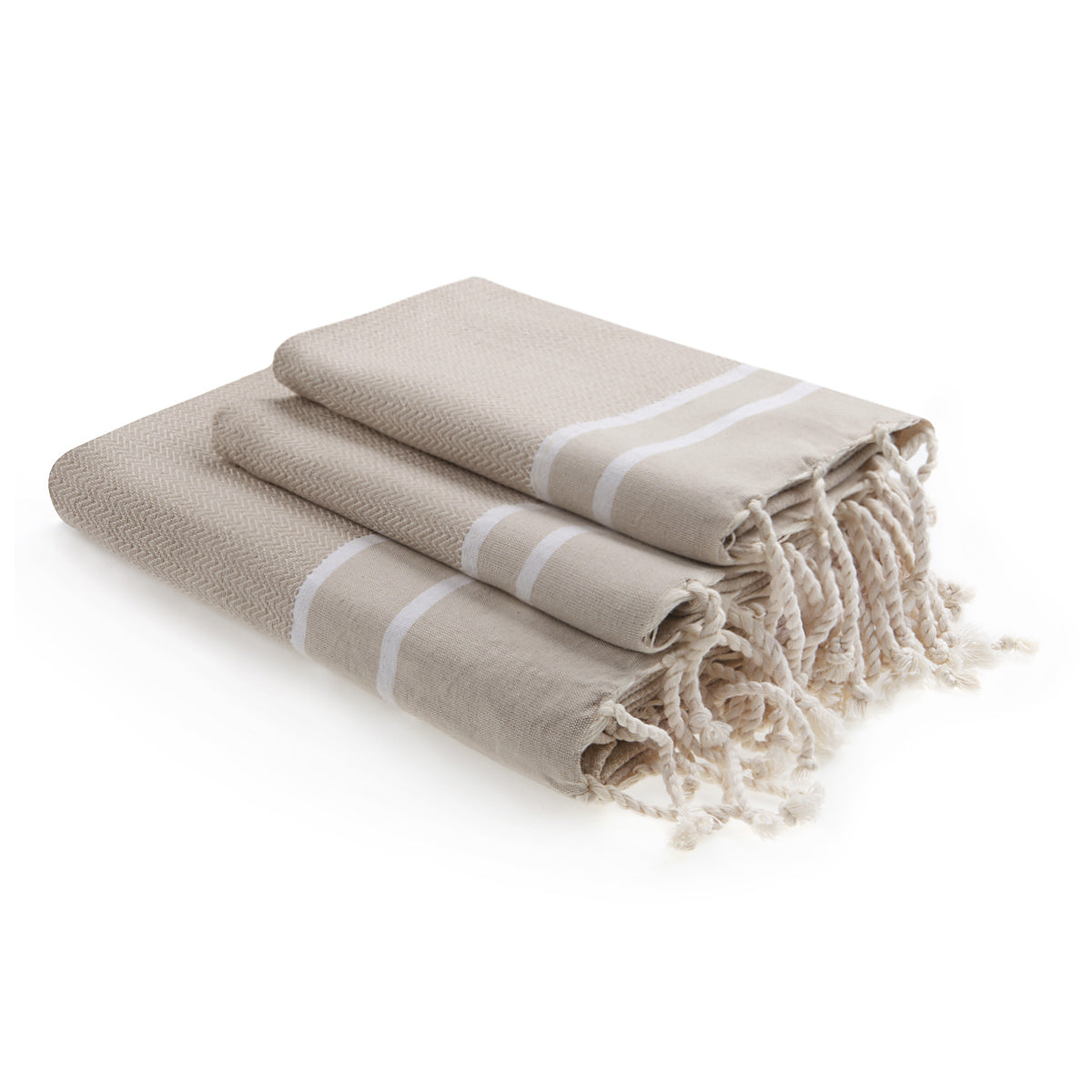 Foutas de bain (1+2) coton 100x200+2(50x80) STOCKHOLM