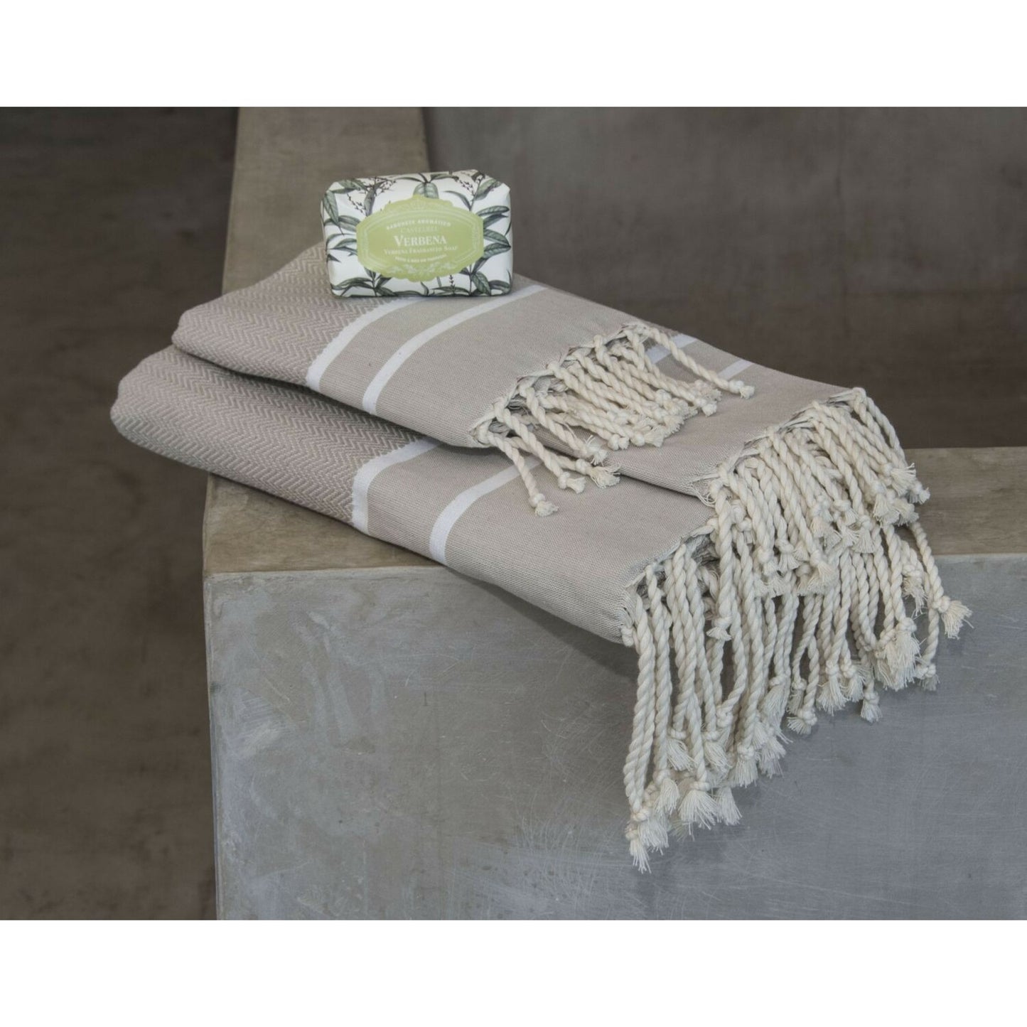 Foutas de bain (1+2) coton 100x200+2(50x80) STOCKHOLM