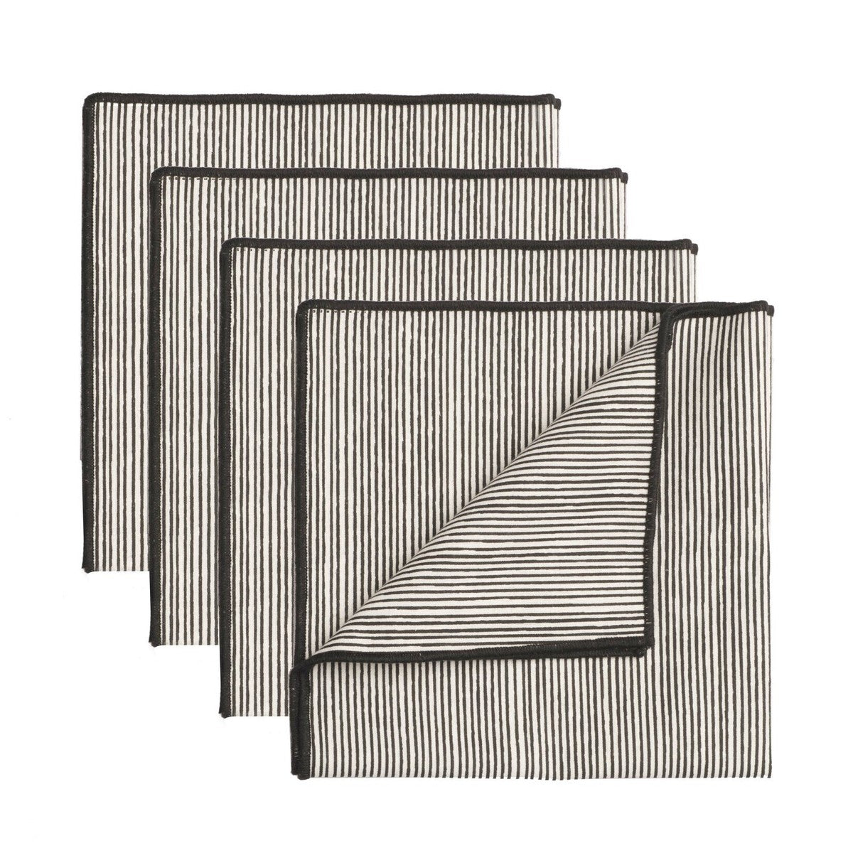 Serviette de table coton (x4) PINSTRIPE 45x45