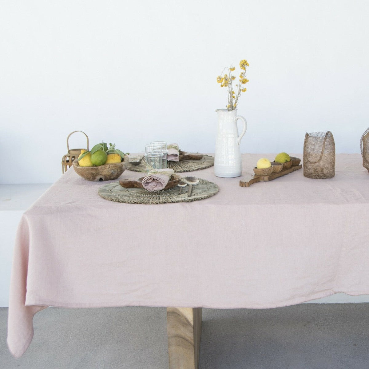 Nappe lin lavé HORTENSE 150x250 - febronie.com