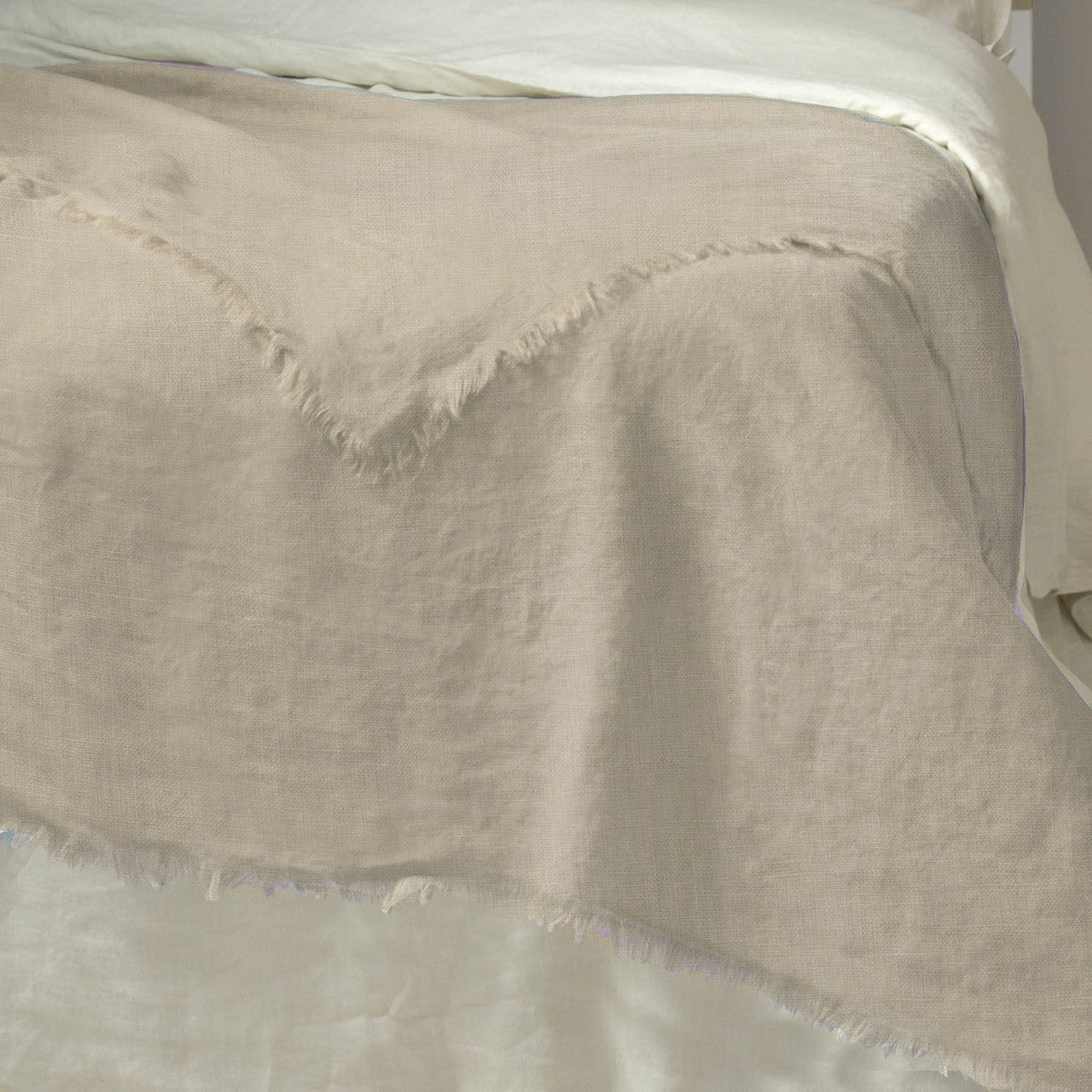 Jeté de lit lin lavé HORTENSE 180x260 - febronie.com