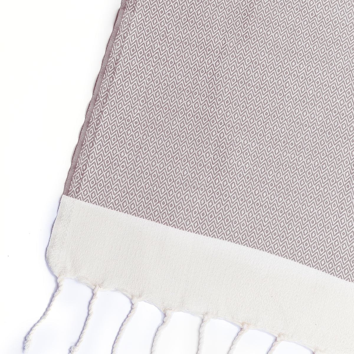 Plaid coton taupe et écru COURCHEVEL