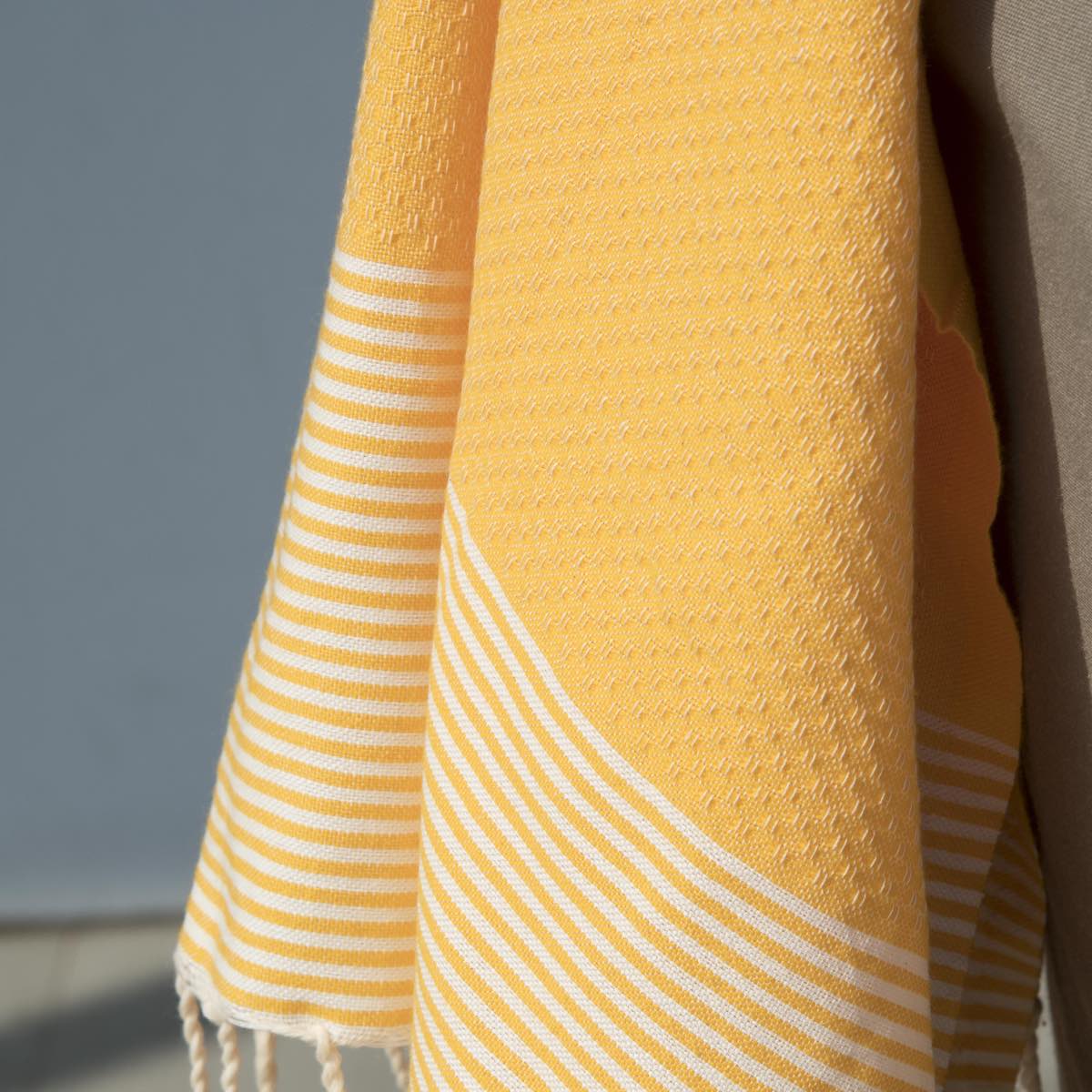 Fouta nid d'abeille coton 100x200 IBIZA
