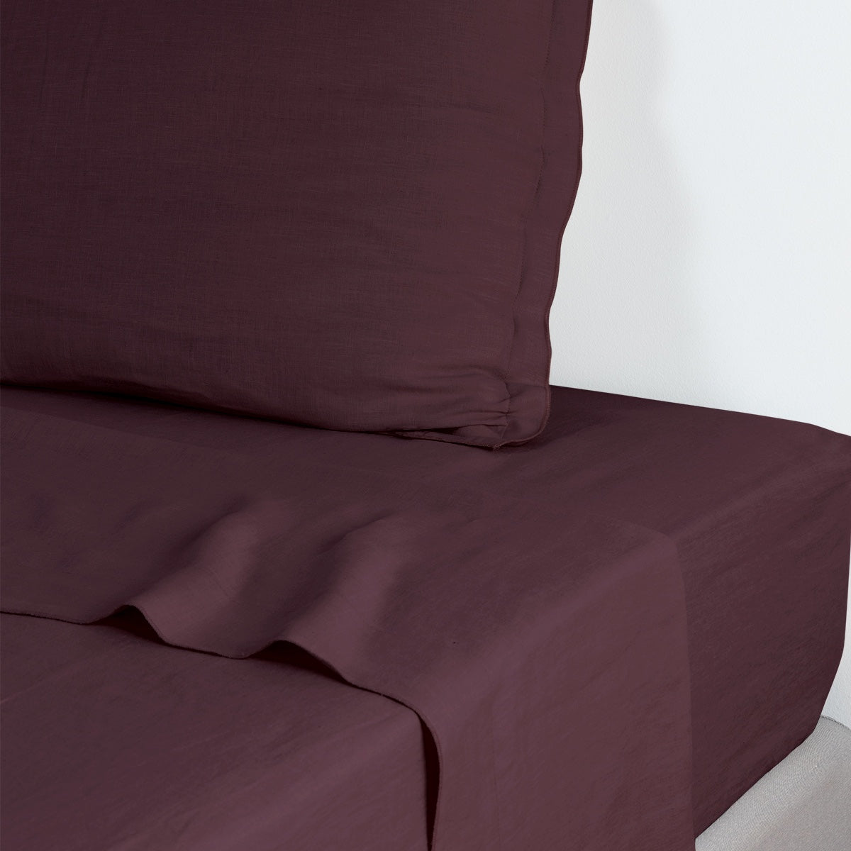 Drap plat lin lavé HORTENSE 240x300 - febronie.com