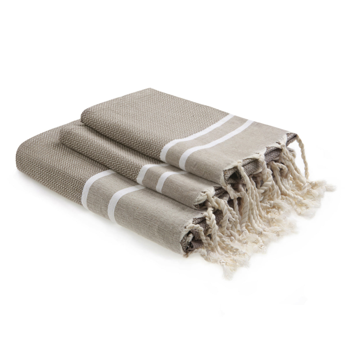 Foutas de bain (1+2) coton 100x200+2(50x80) STOCKHOLM