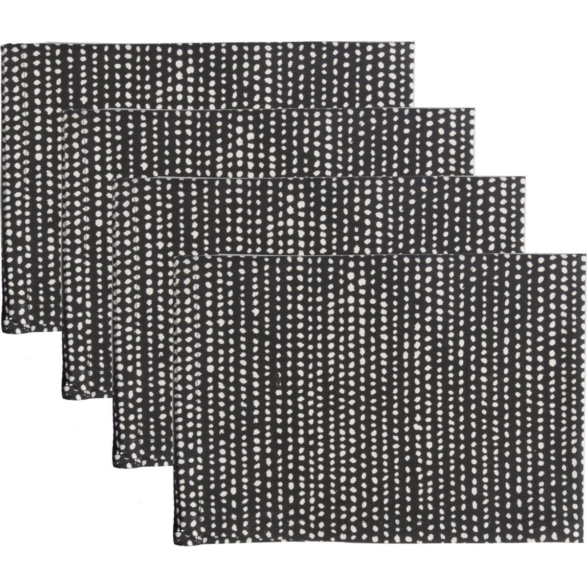 Serviettes de table coton (x4) DOTS 45x45