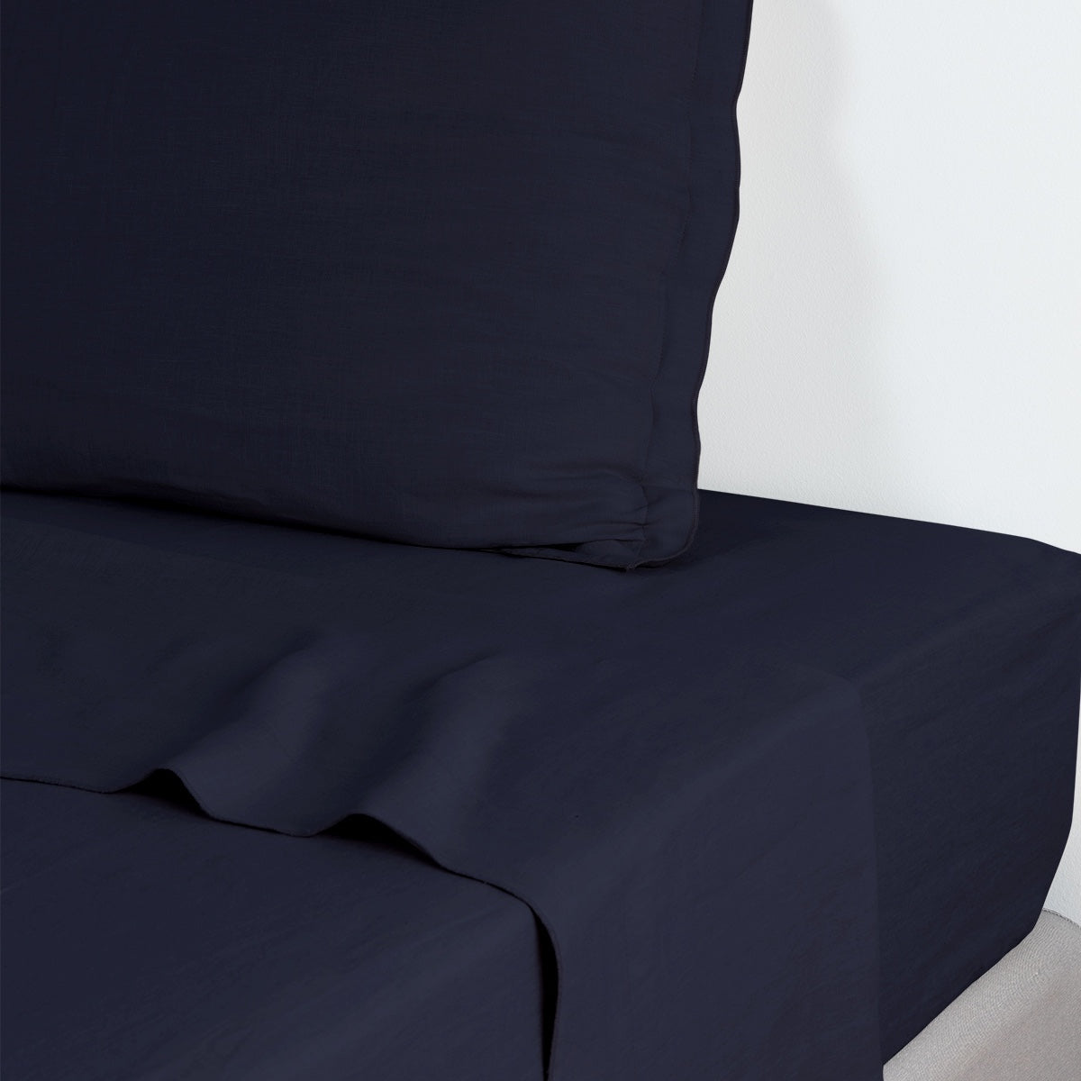 Drap plat lin lavé HORTENSE 240x300 - febronie.com